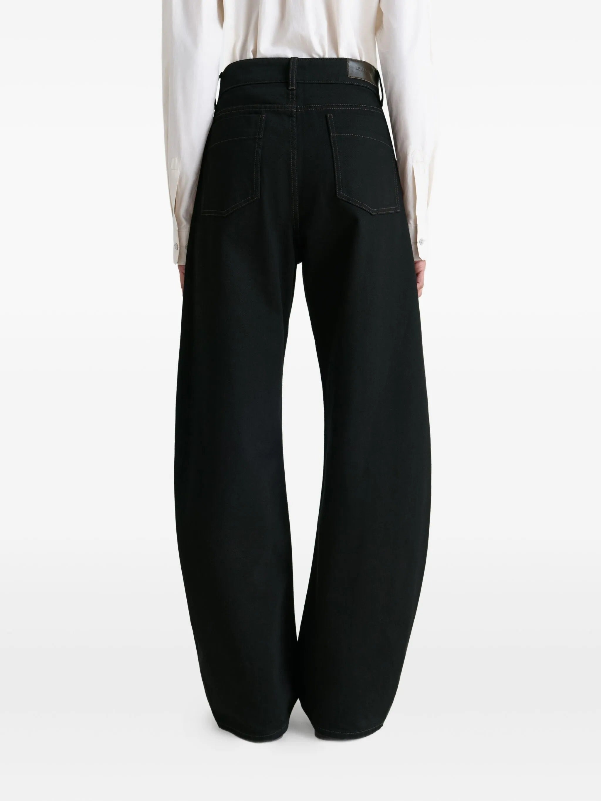 HIGH WAISTED CURVED PANTS