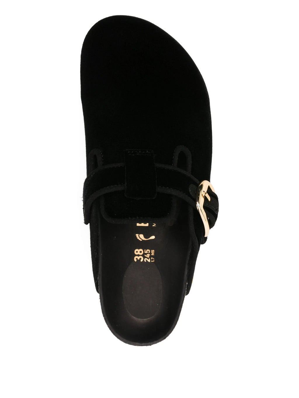 Boston Big Buckle black, Velvet Textile