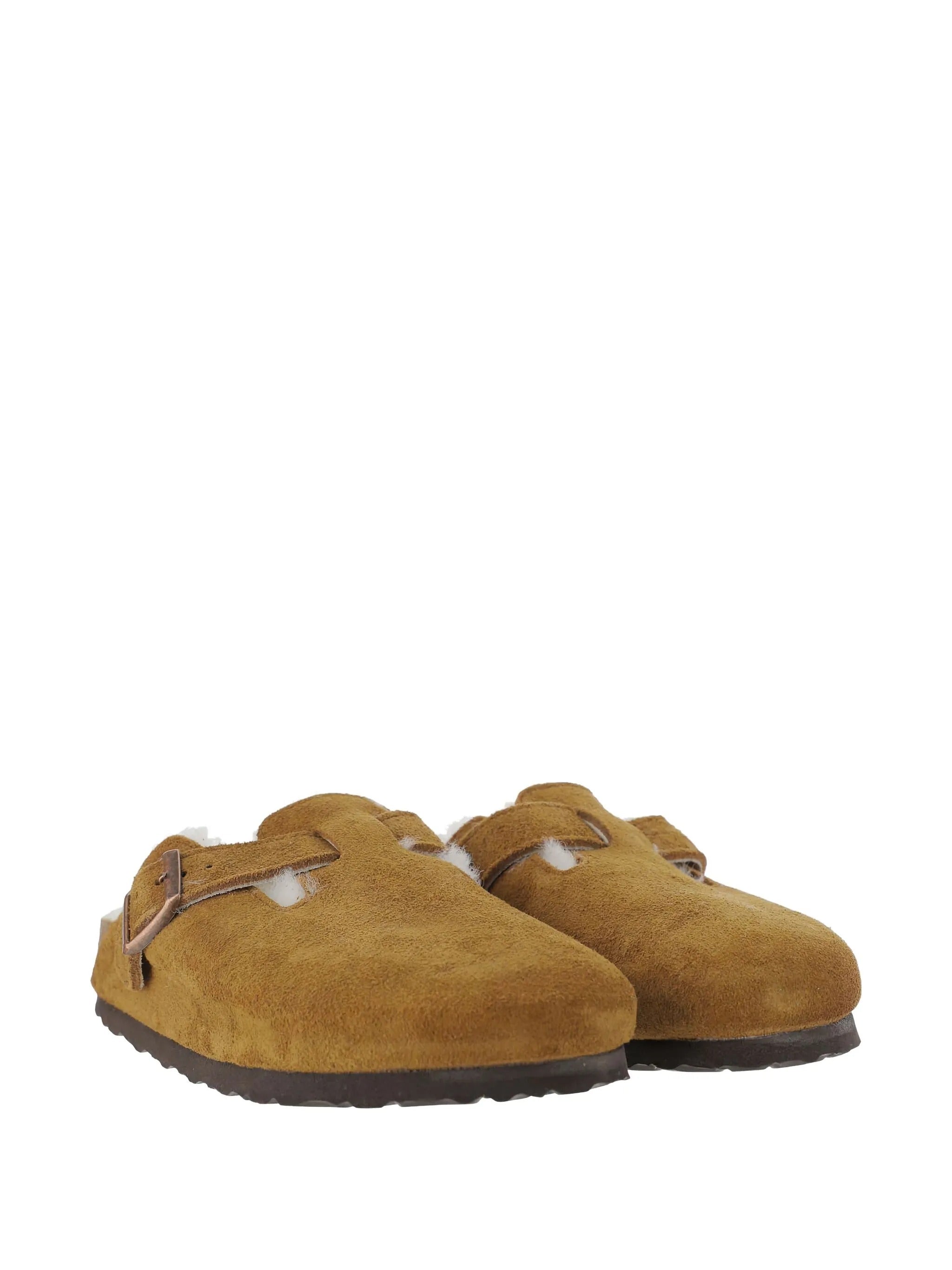 Boston Shearling mink, Suede Leather