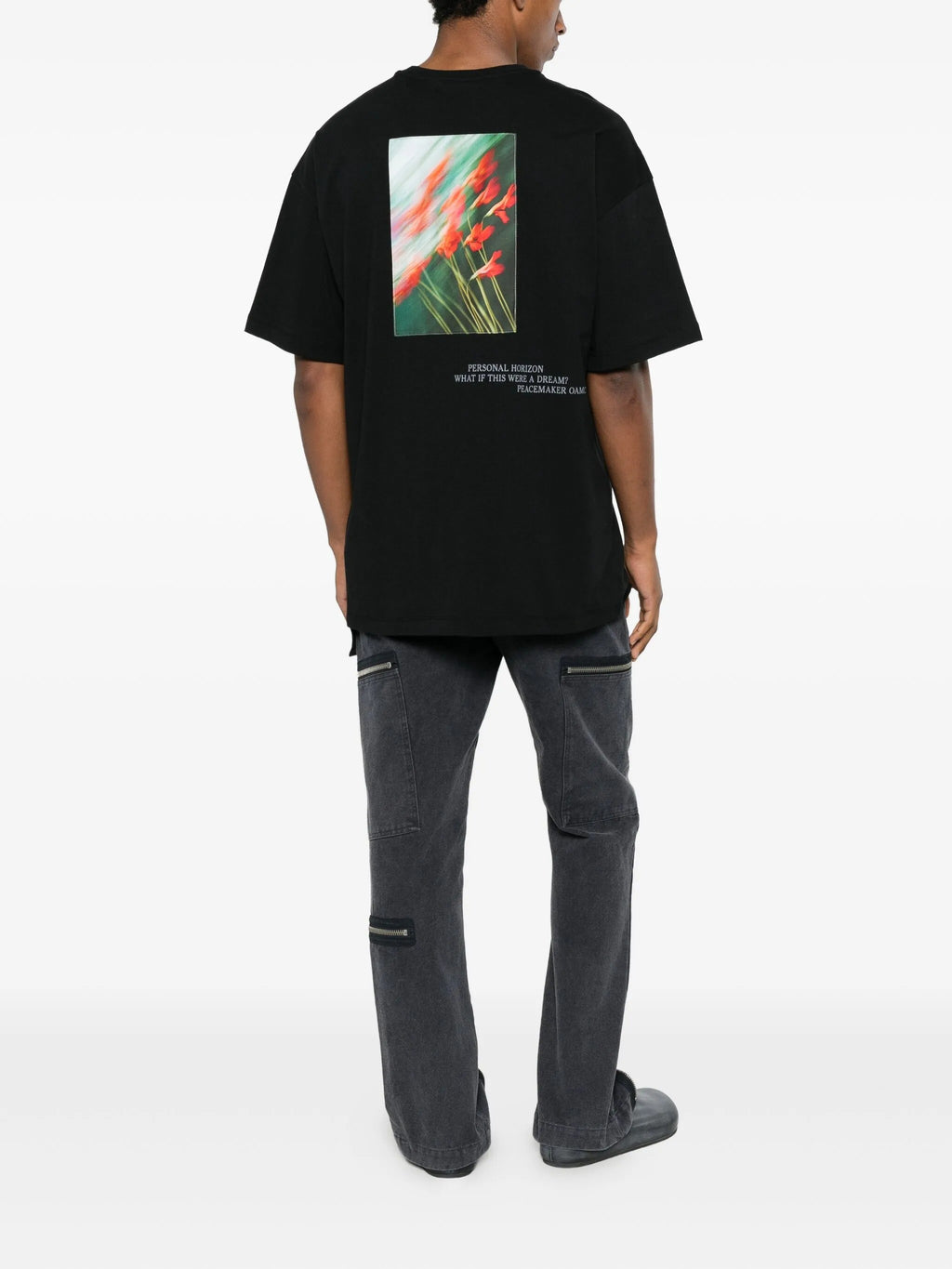 Loose Fit Tshirt Flowerred Print