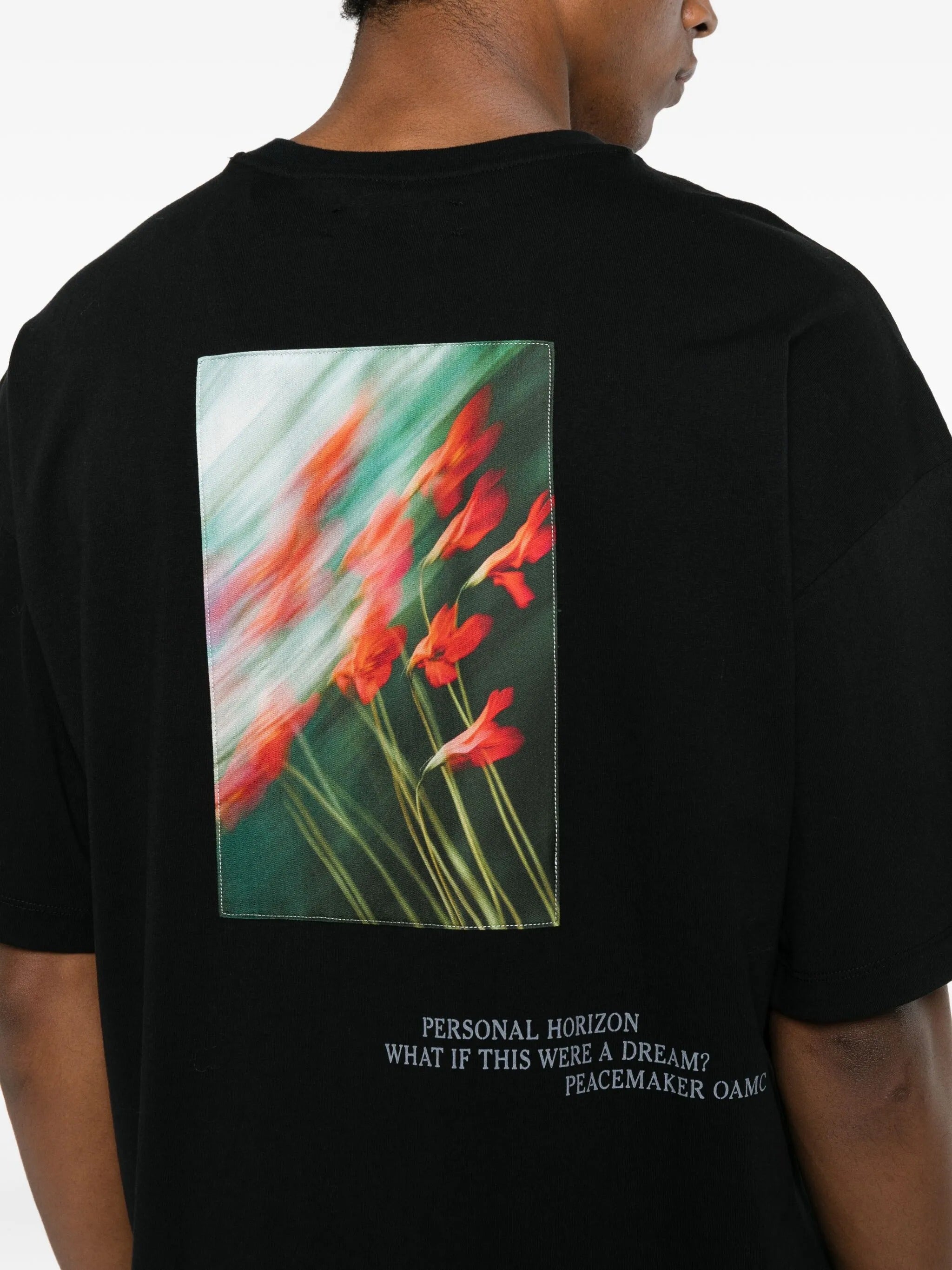 Loose Fit Tshirt Flowerred Print