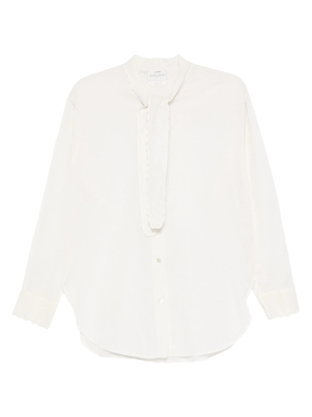 "memoires d`enfance"embroidery shirt with bow