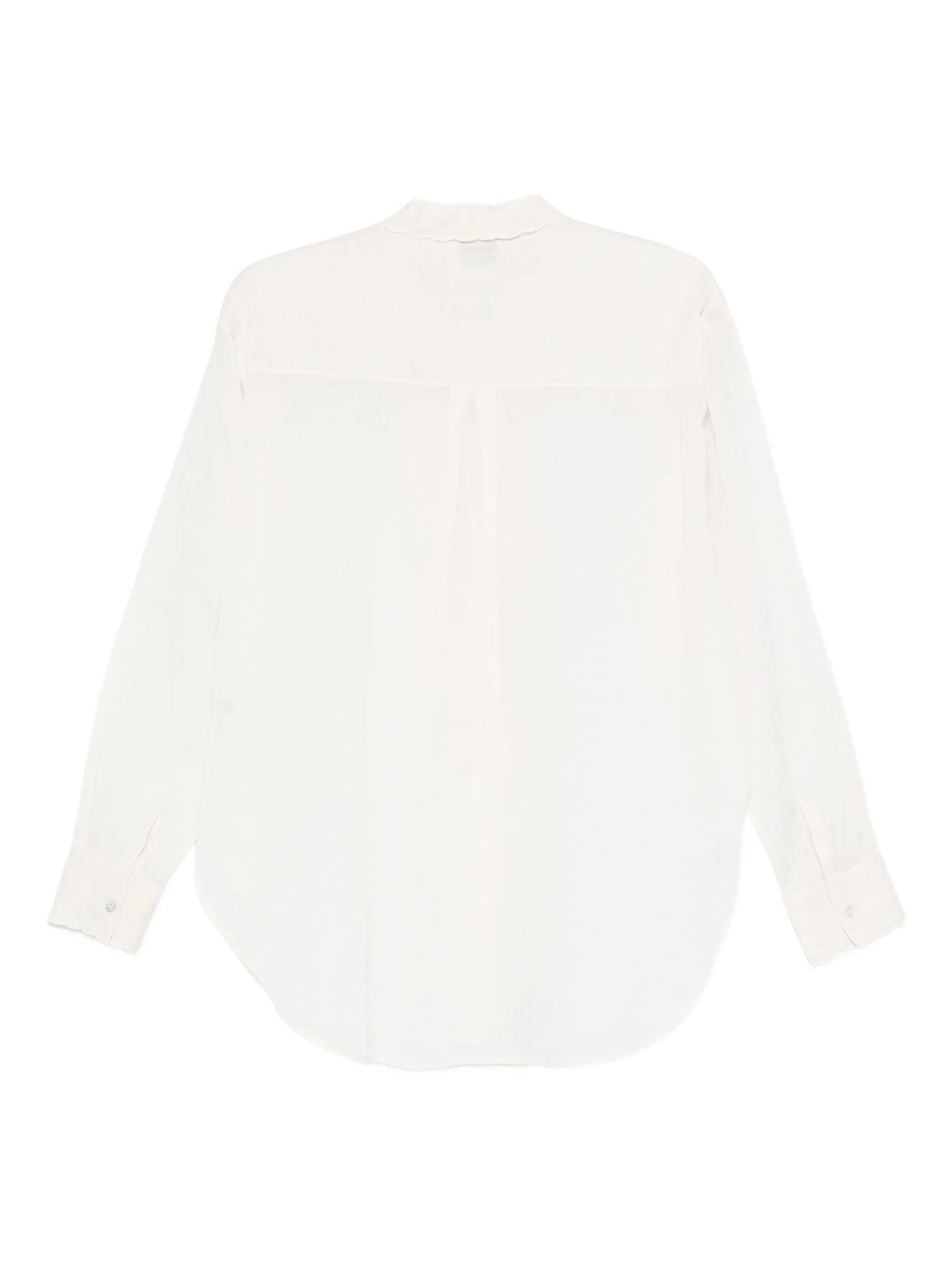 "memoires d`enfance"embroidery shirt with bow