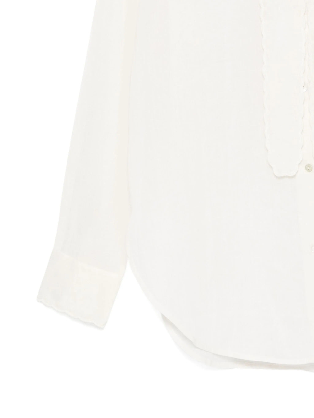 "memoires d`enfance"embroidery shirt with bow