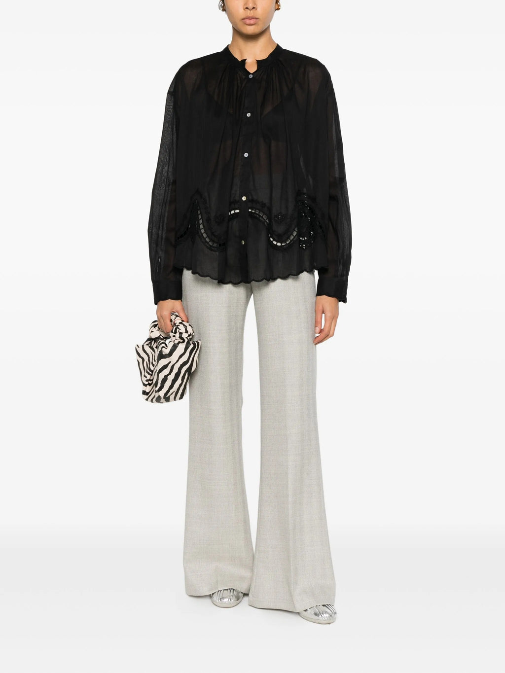 "memoires d`enfance"embroidery bohemian shirt