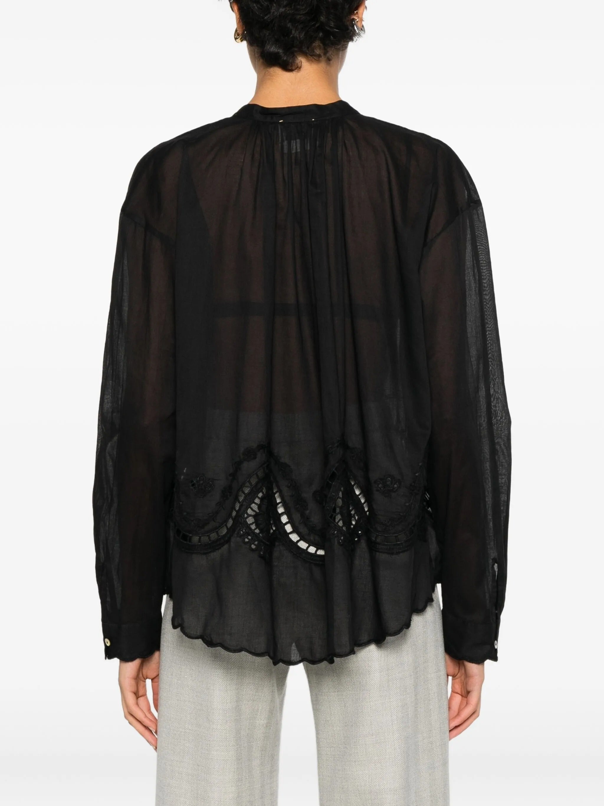 "memoires d`enfance"embroidery bohemian shirt