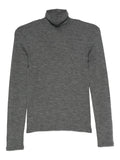 wool ribbed jersey turtleneck t-shirt
