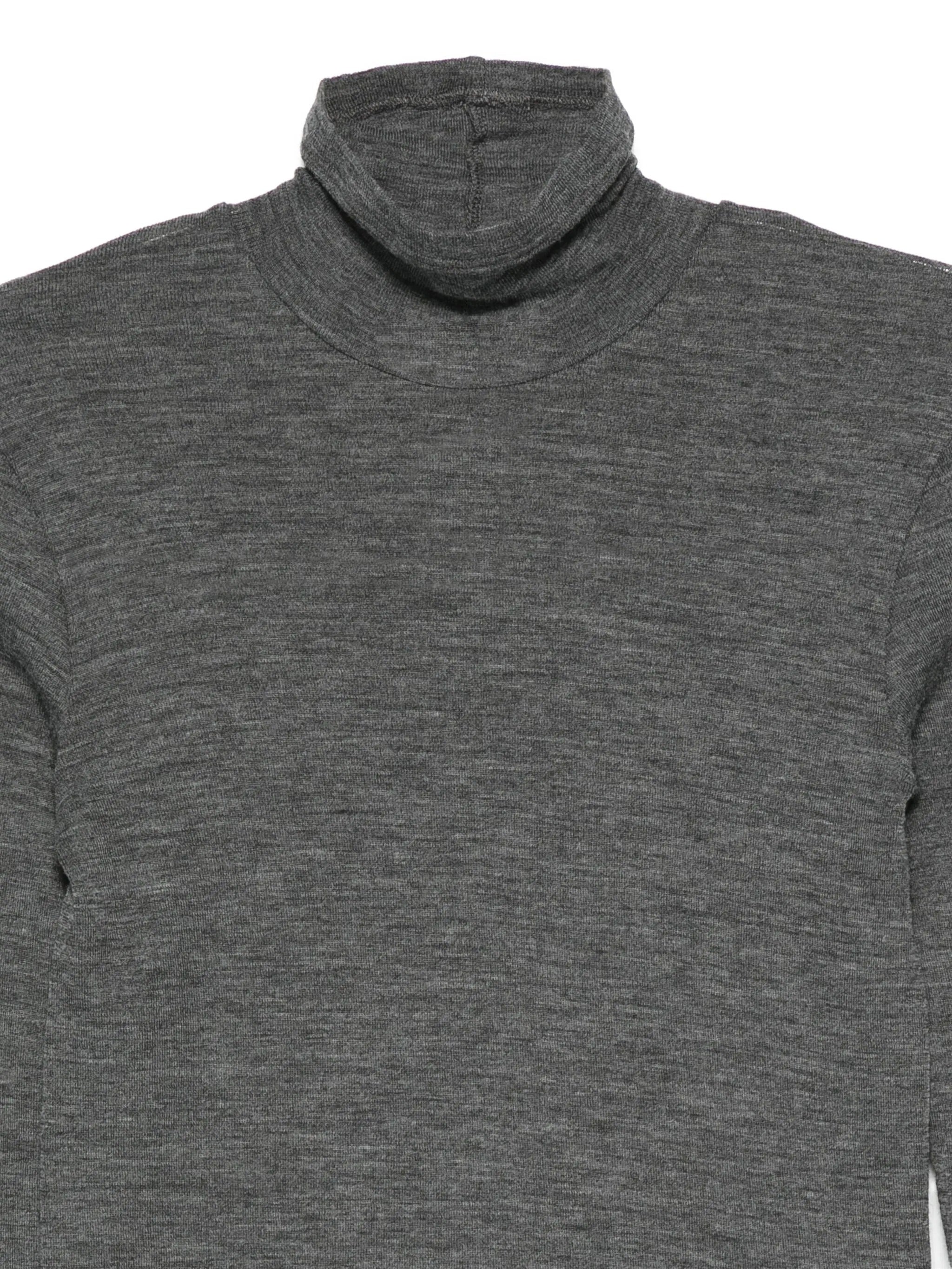 wool ribbed jersey turtleneck t-shirt