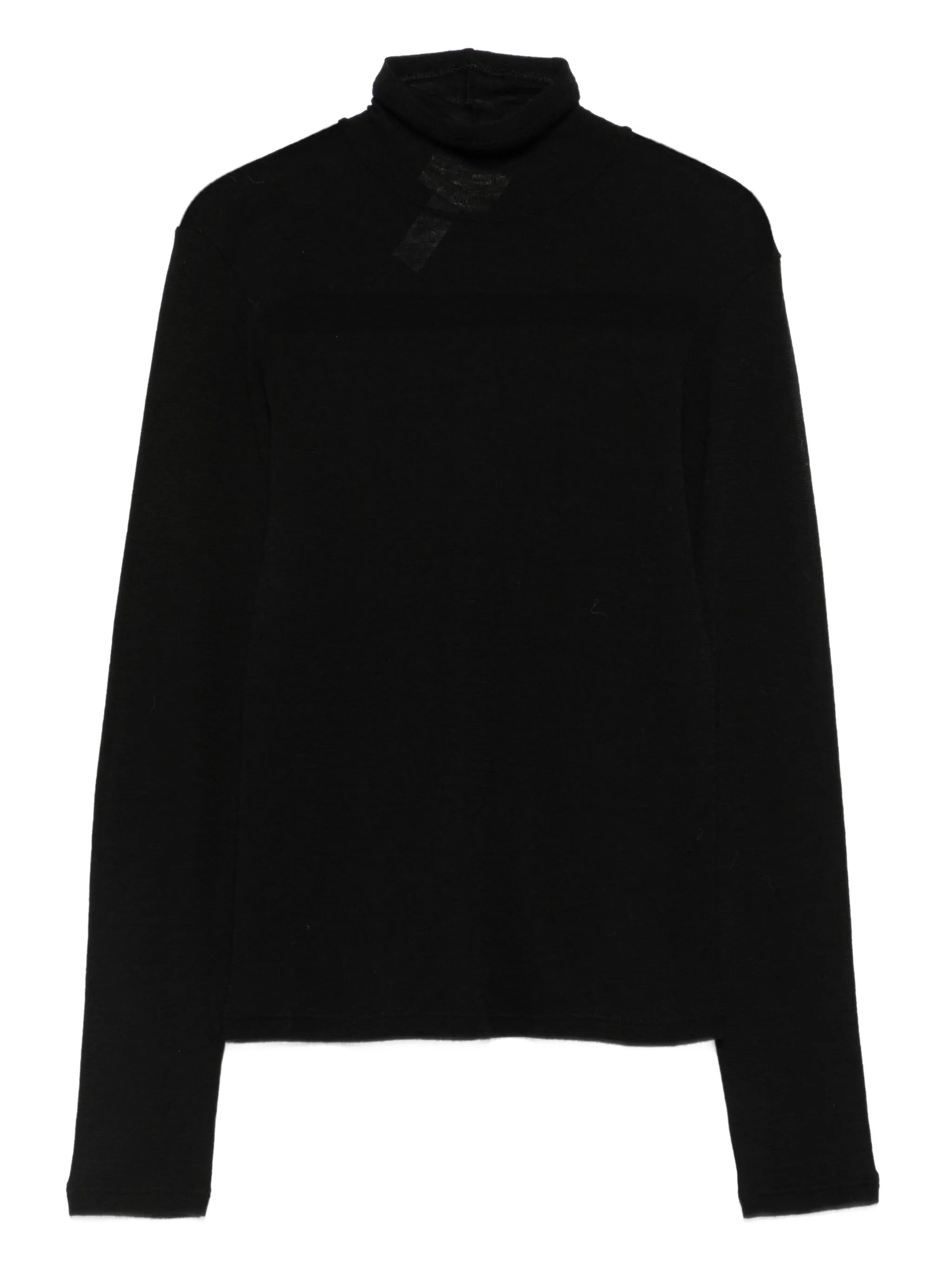 wool ribbed jersey turtleneck t-shirt