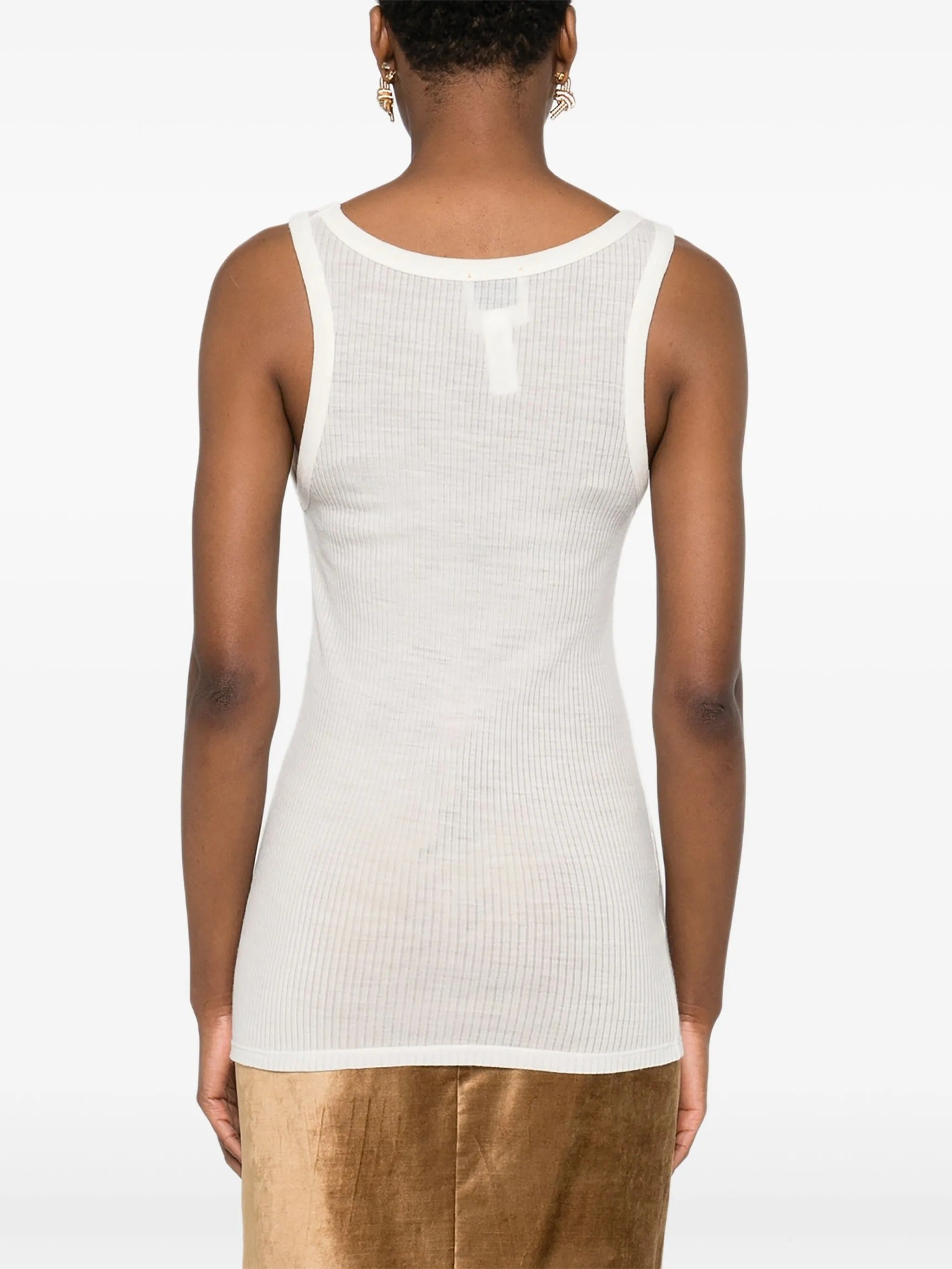 wool ribbed american tank top