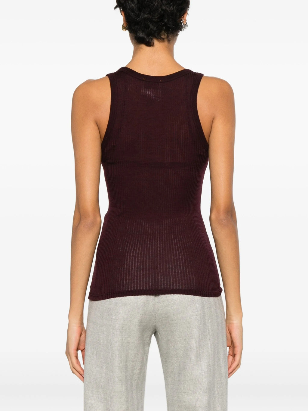 wool ribbed american tank top