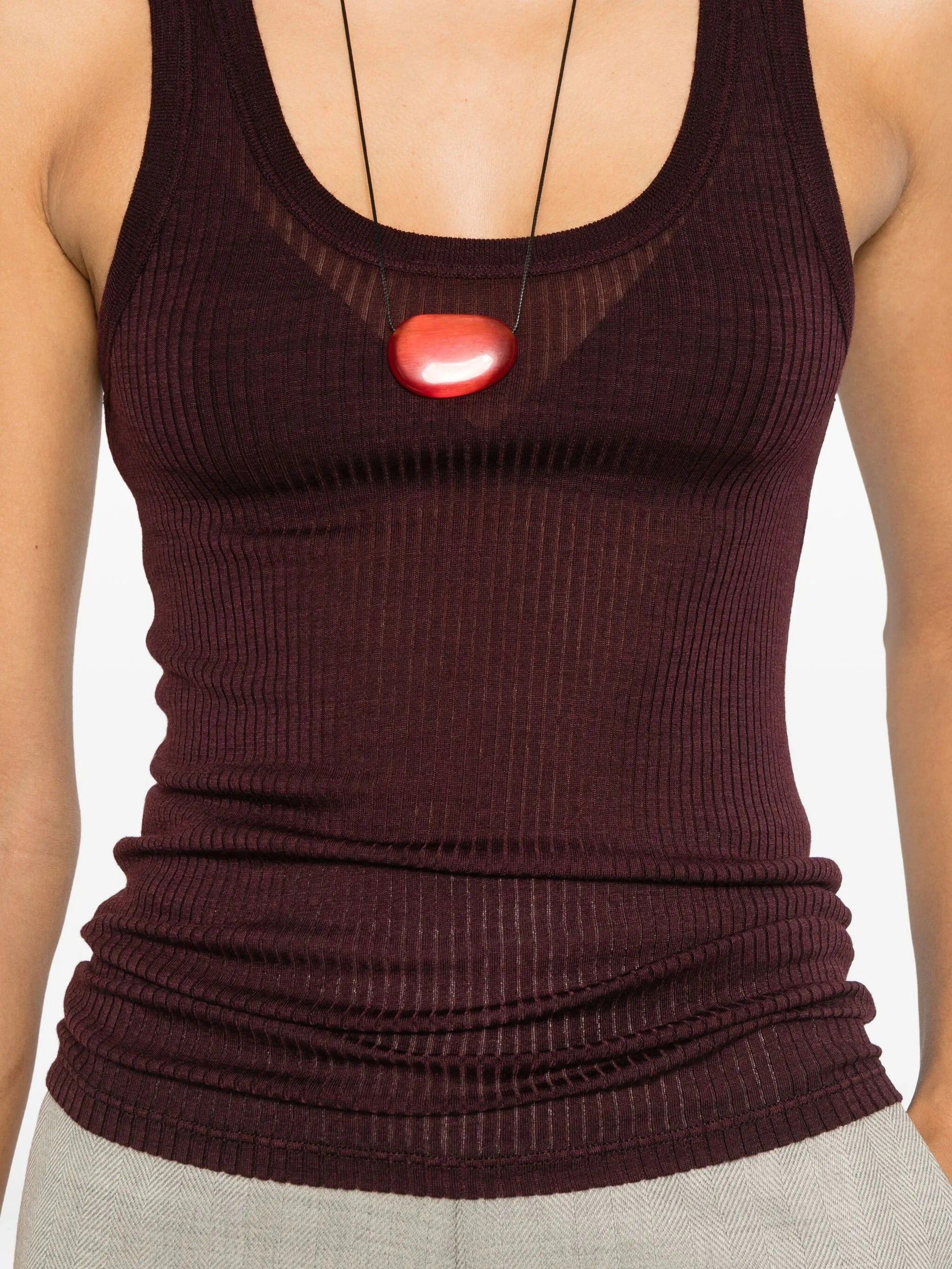 wool ribbed american tank top