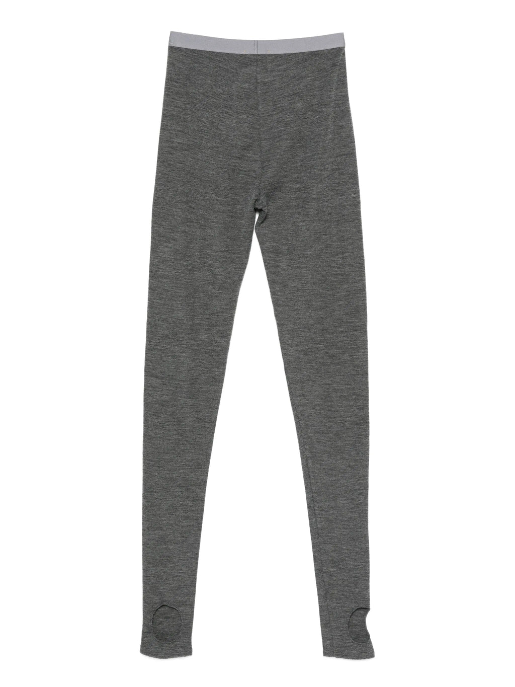 wool ribbed jersey leggings with spats