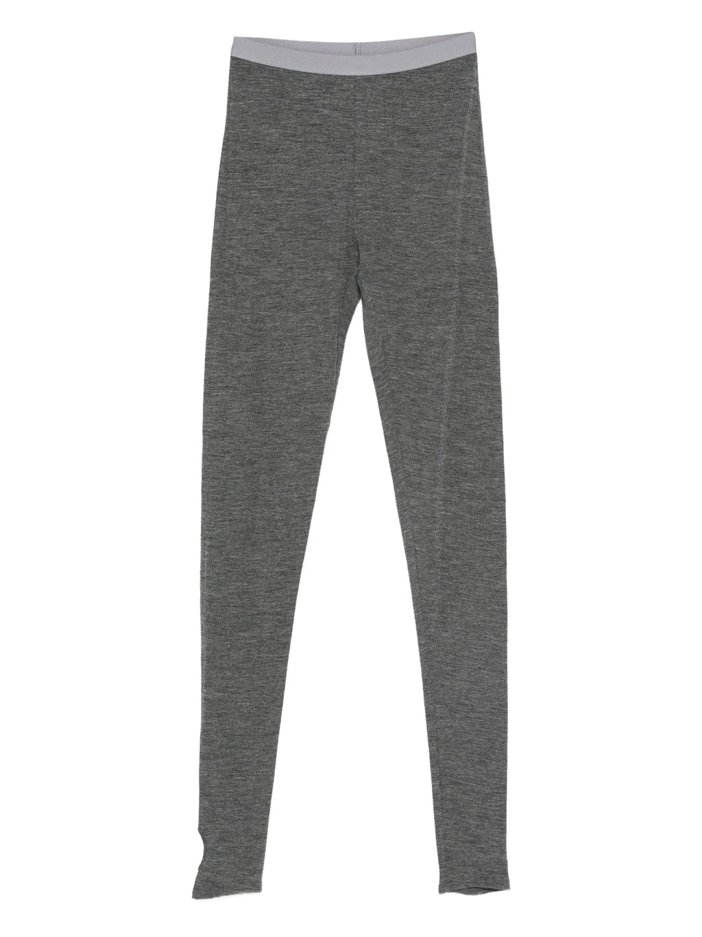 wool ribbed jersey leggings with spats