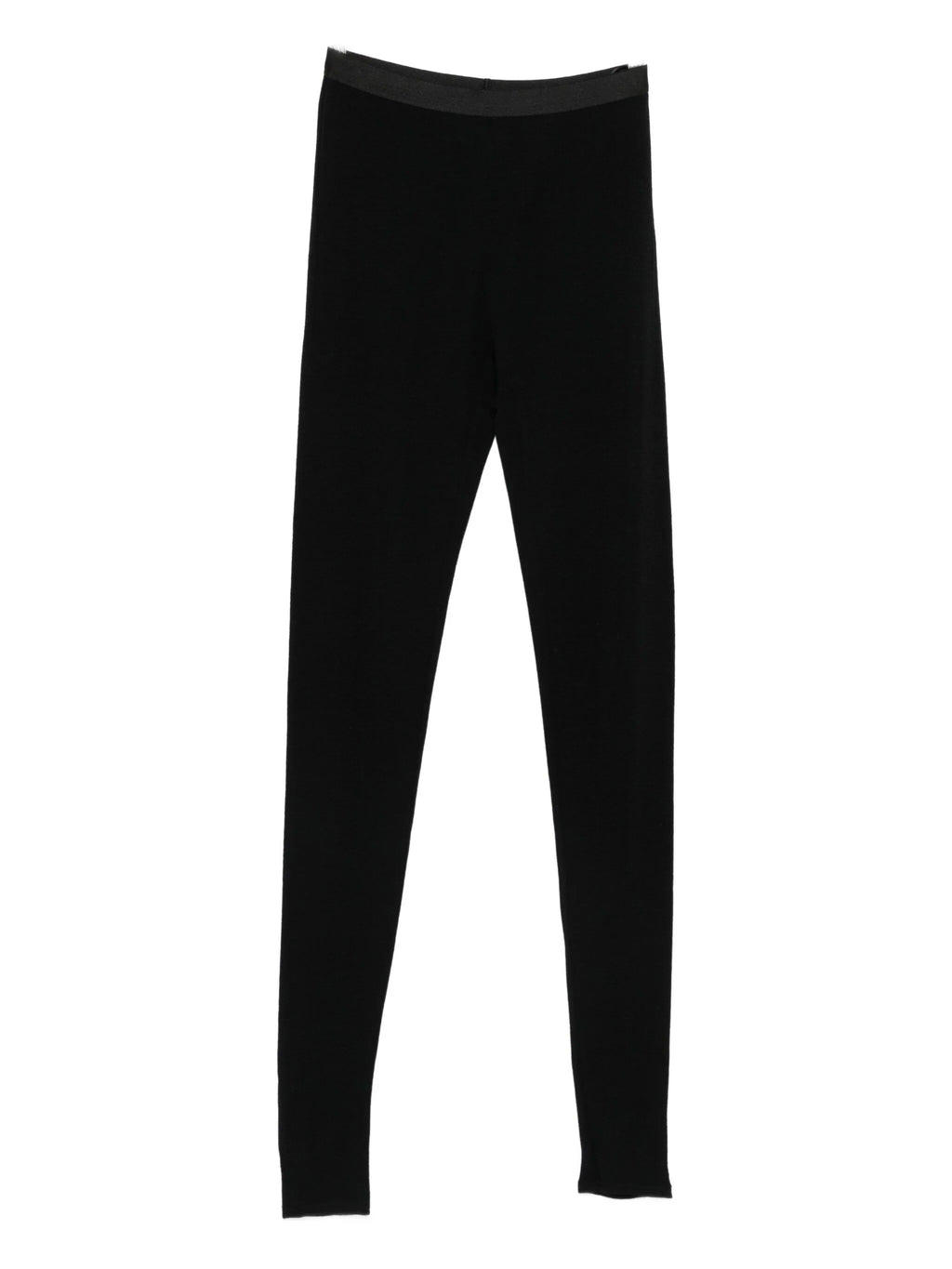 wool ribbed jersey leggings with spats