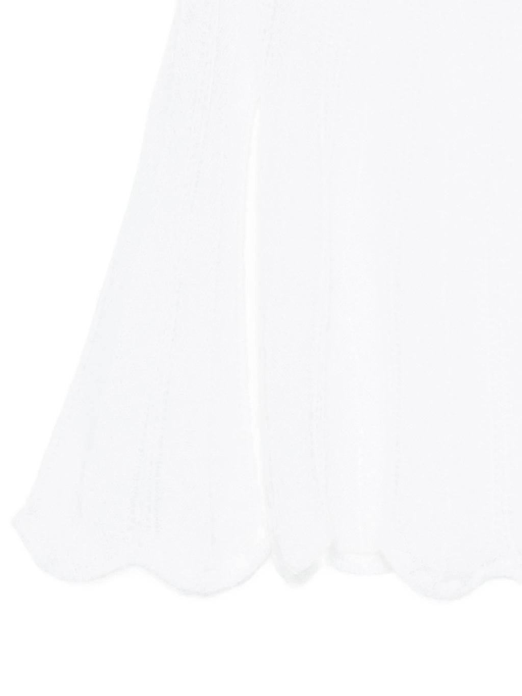 brushed mohair pointelle stitch skirt