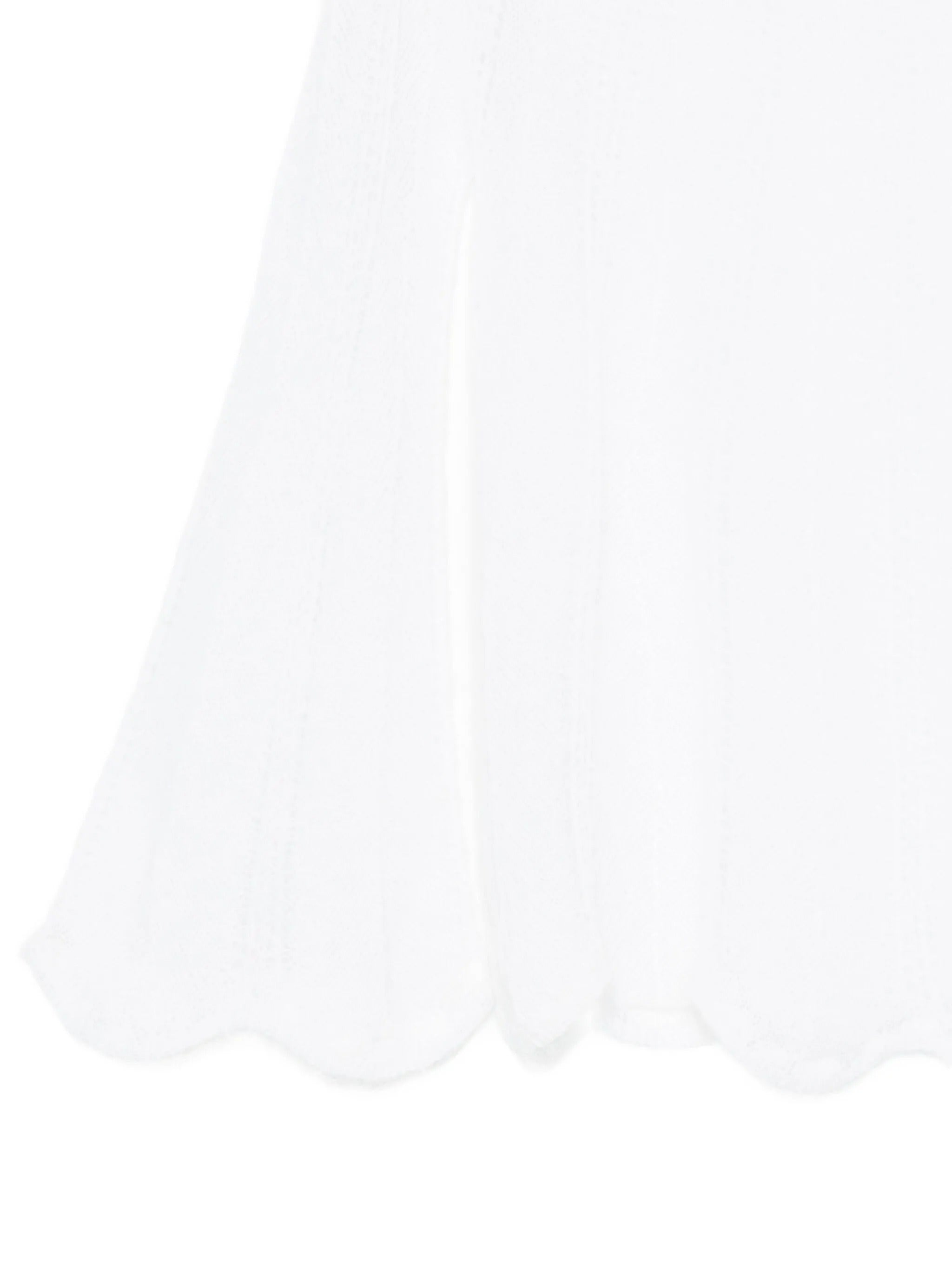 brushed mohair pointelle stitch skirt