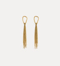 sculpture fringed earrings