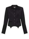 blazer pinstripe black