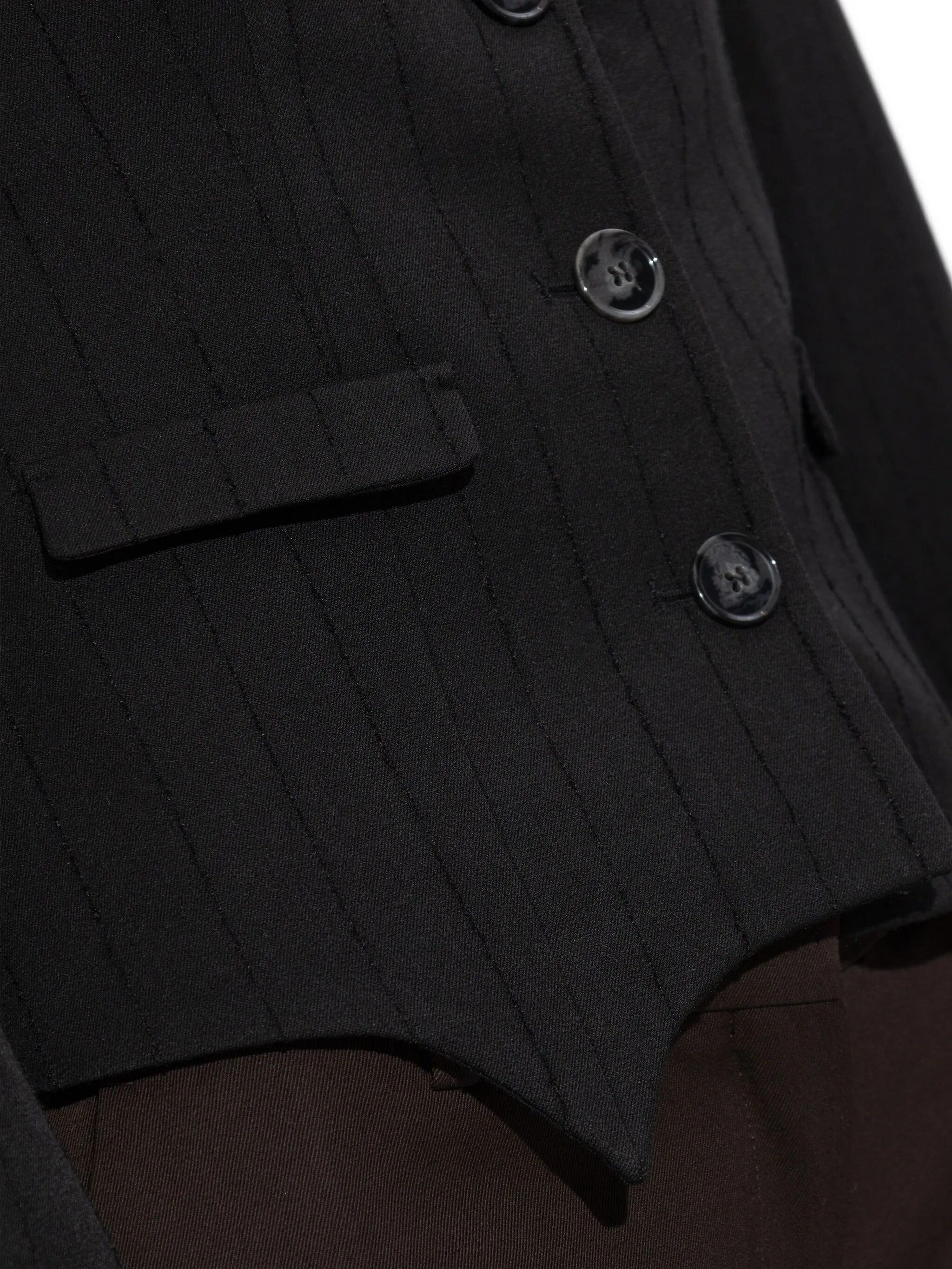 blazer pinstripe black