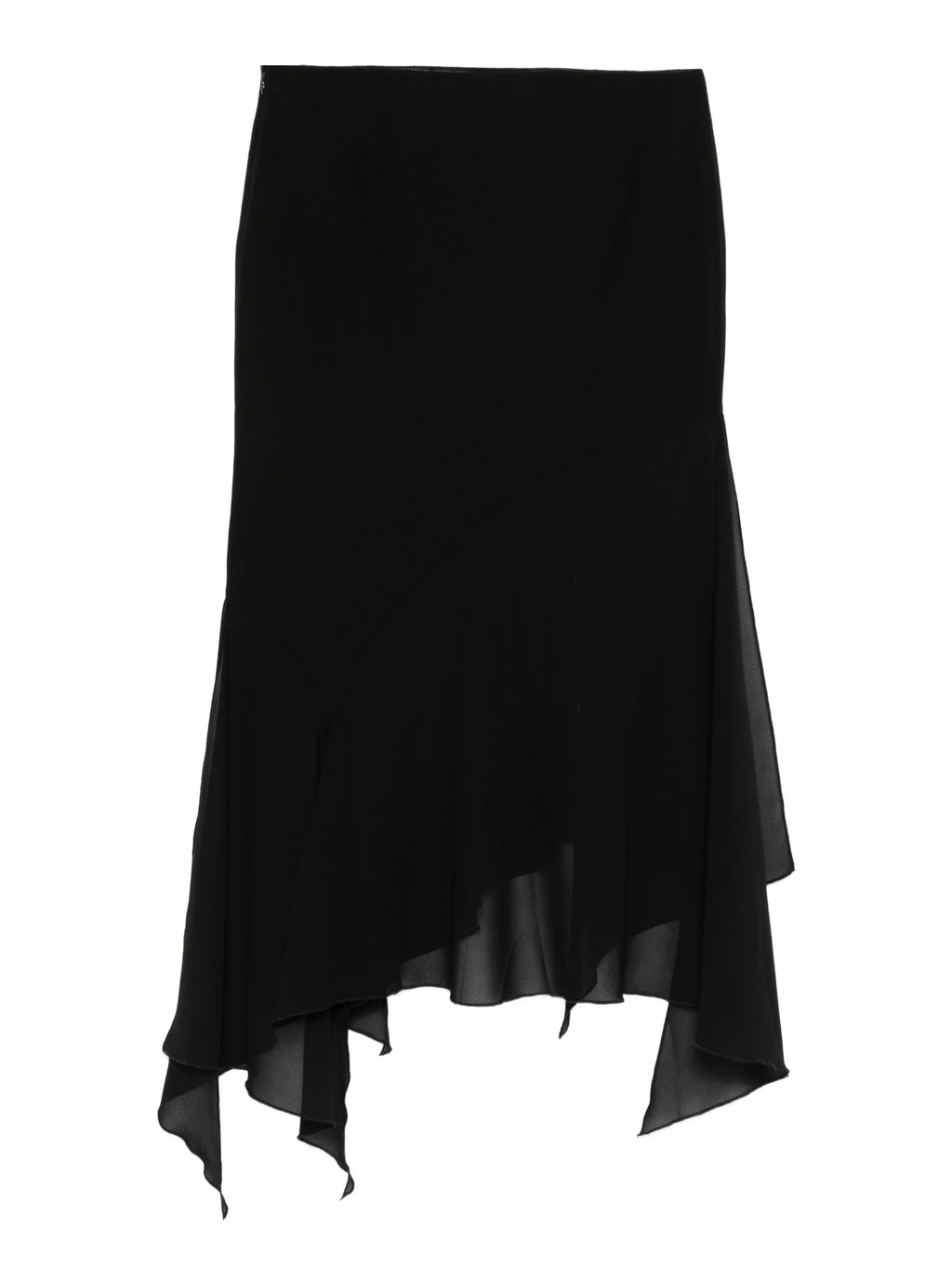 ong draped skirt black