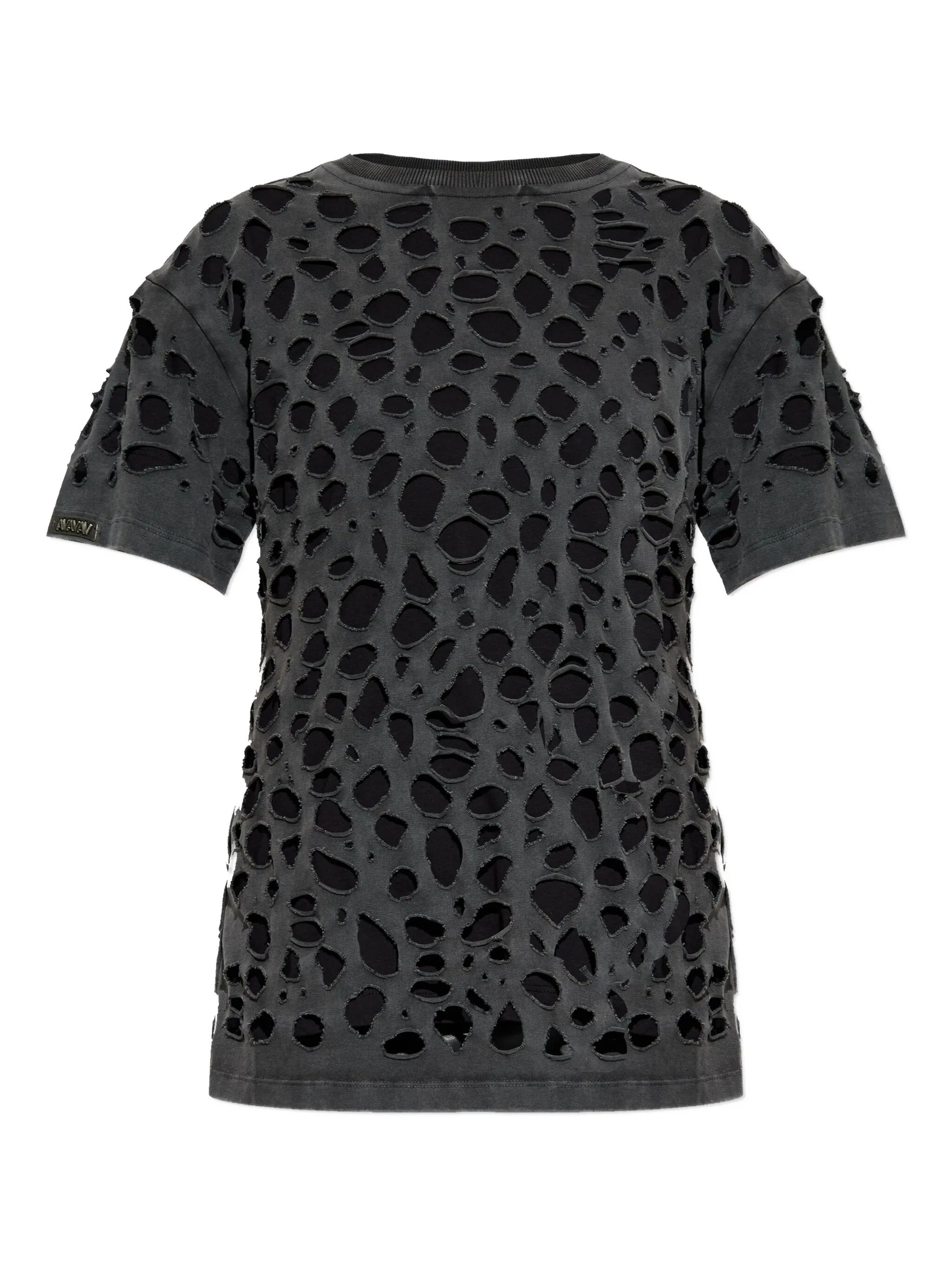 t-shirt distressed black