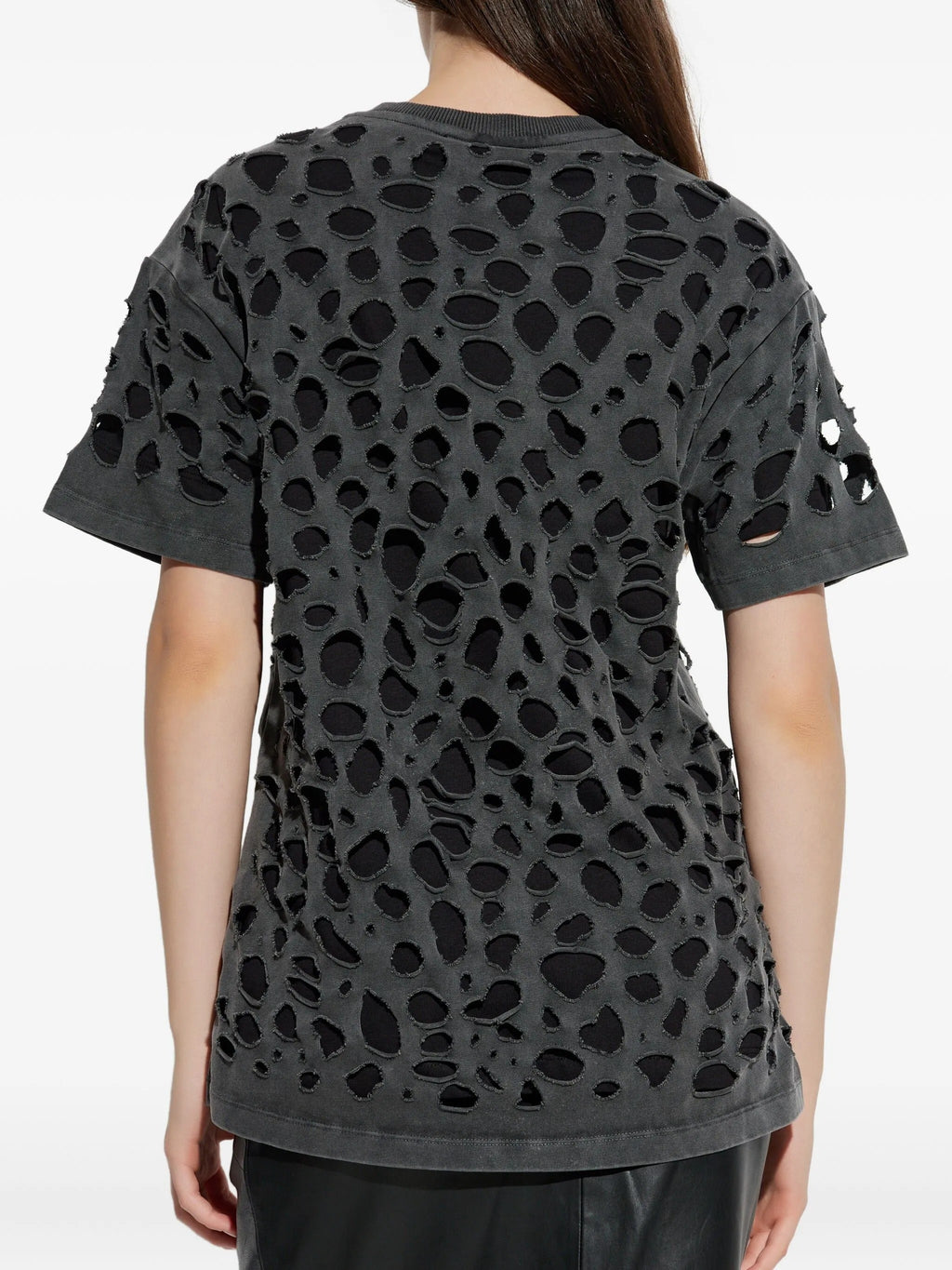 t-shirt distressed black
