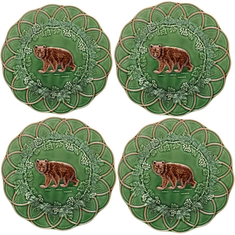 Snack Plate Bear - set 4 - Woods