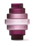 Vase Steps dk. purple large