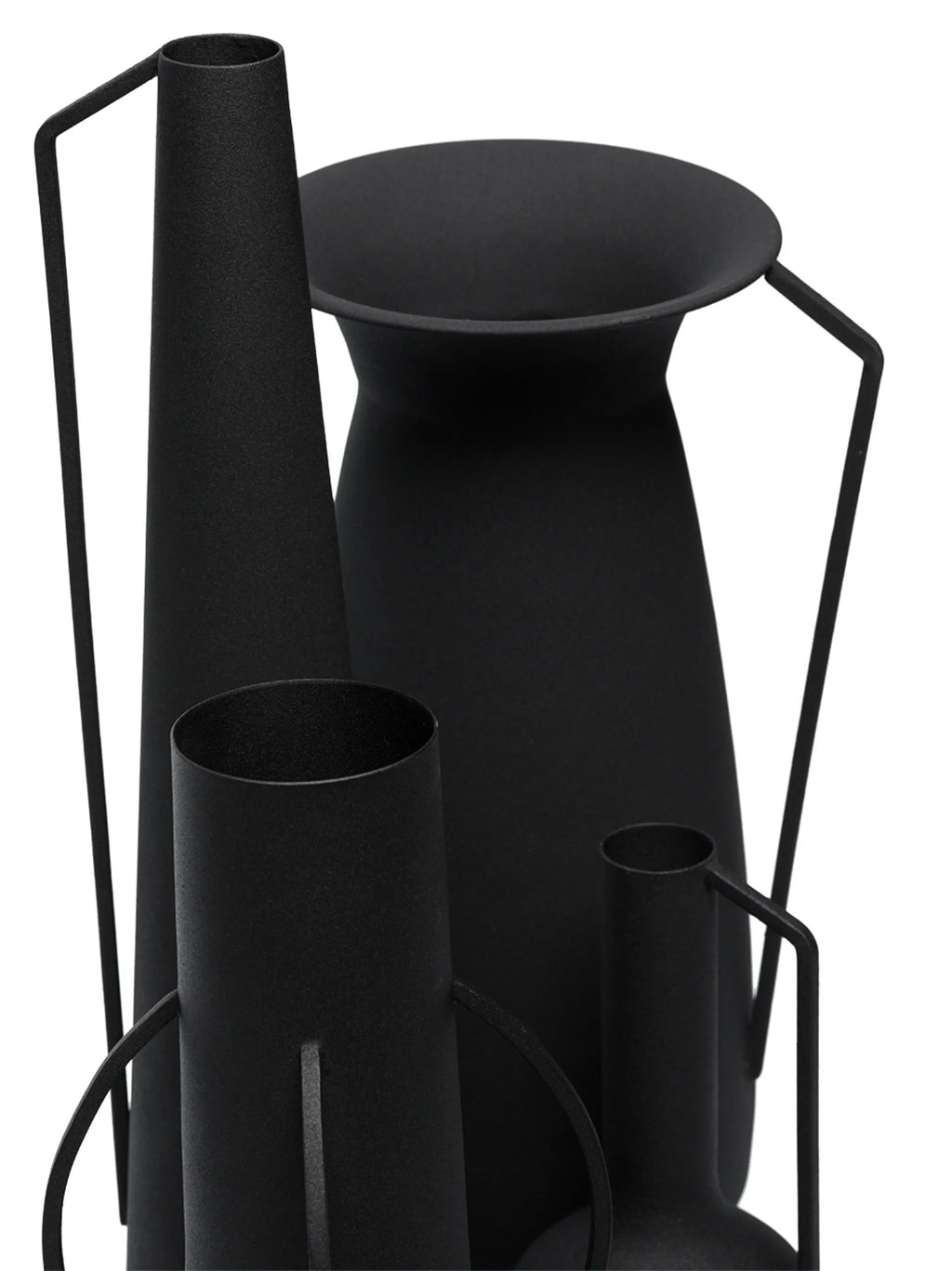 Vases Roman black set 4
