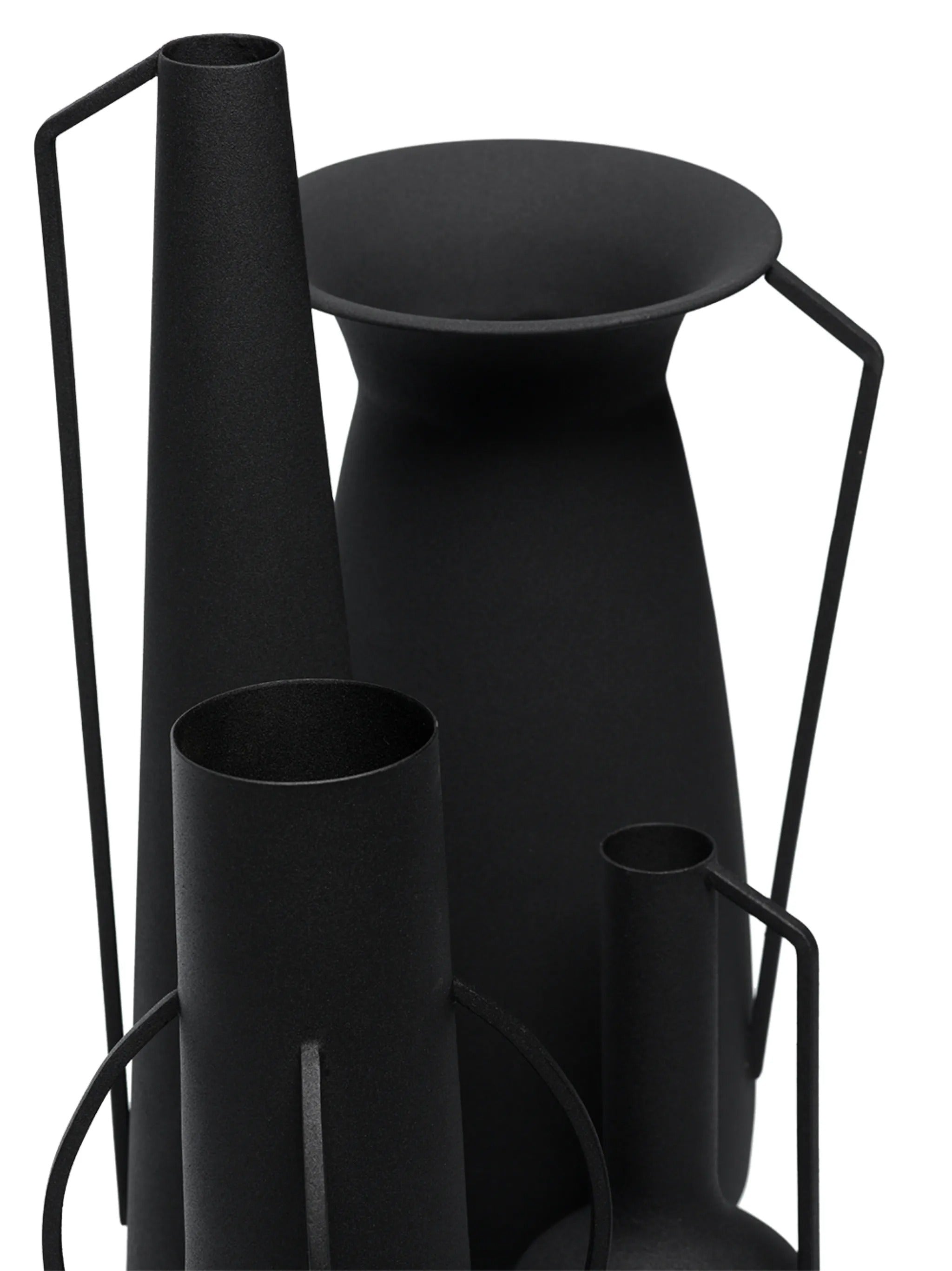 Vases Roman black set 4