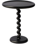 side table twister black