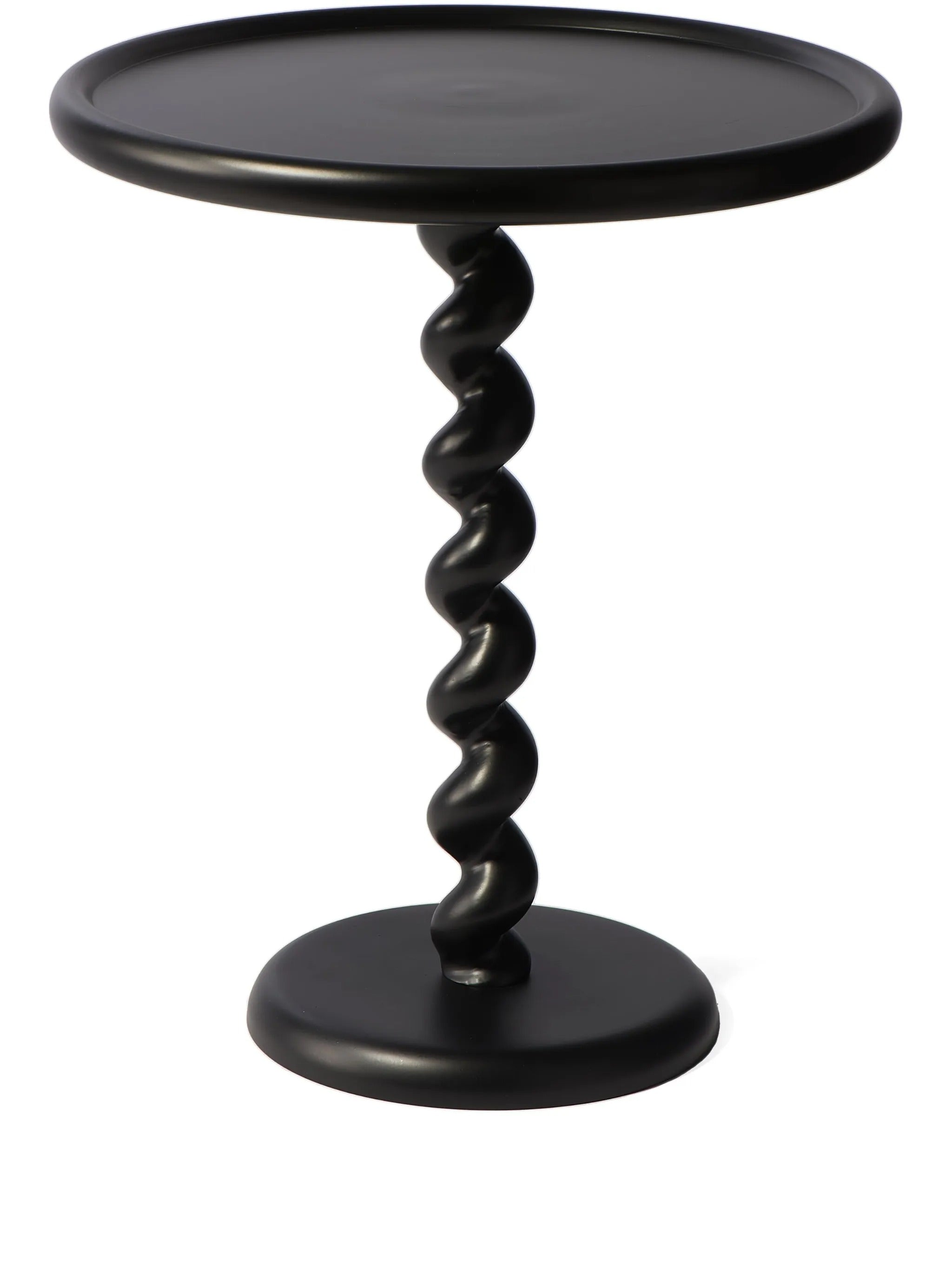 side table twister black