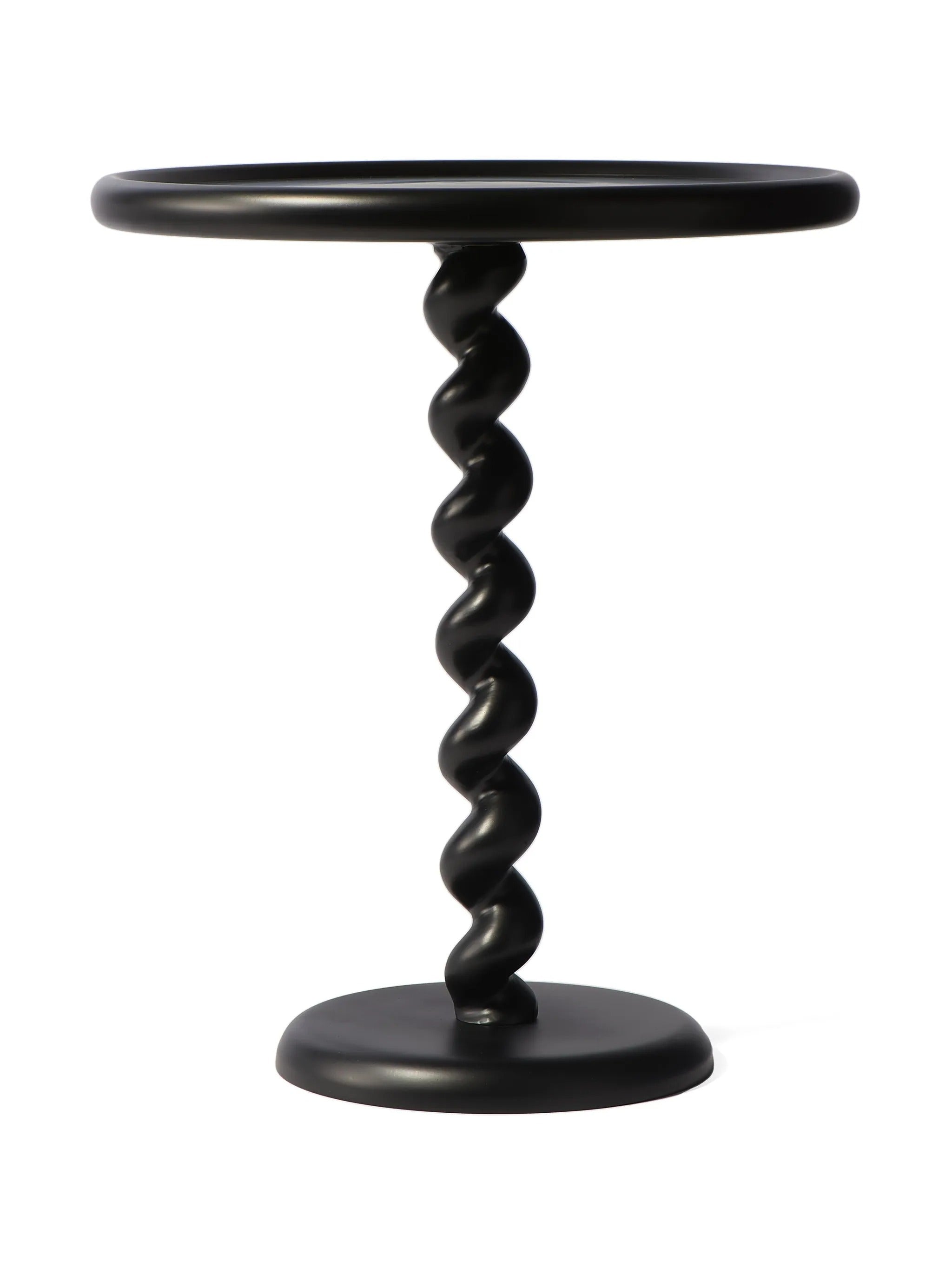 side table twister black