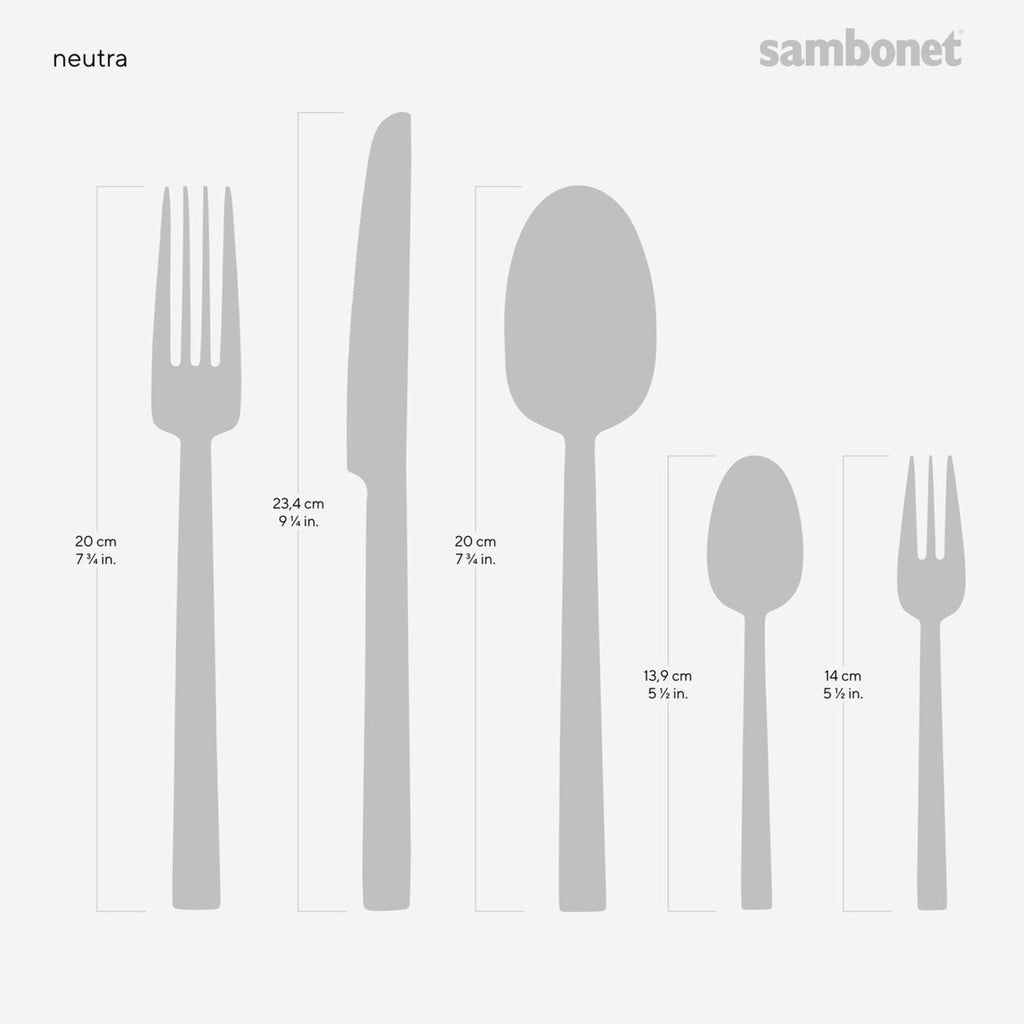 Servizio 60 Pz Monoblocco Neutra Inox