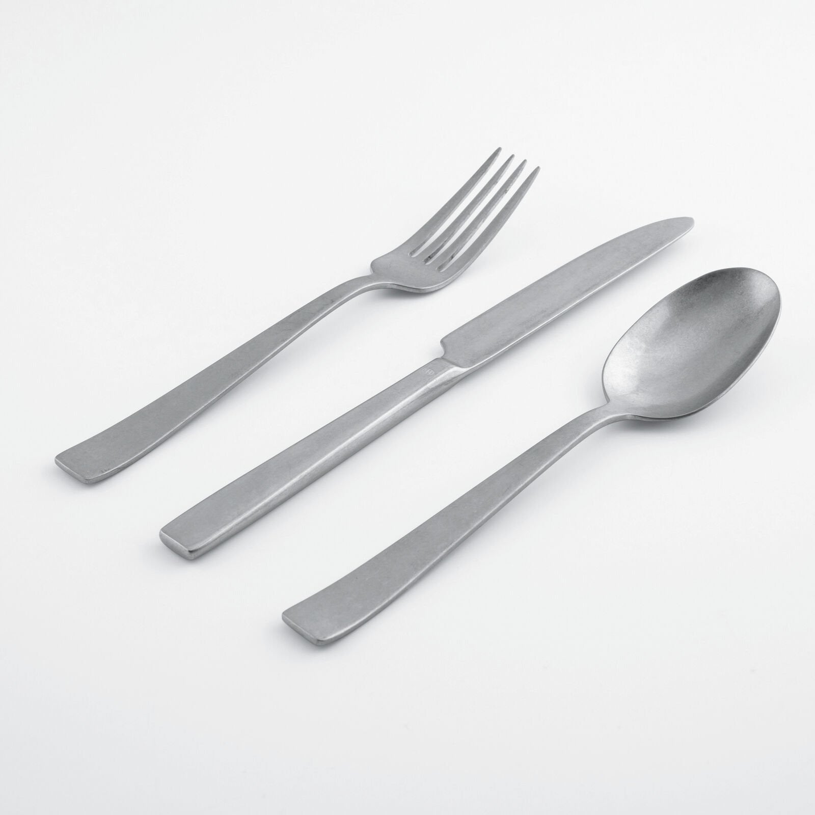 Servizio 24 Pz Monoblocco Flat Vintage Inox