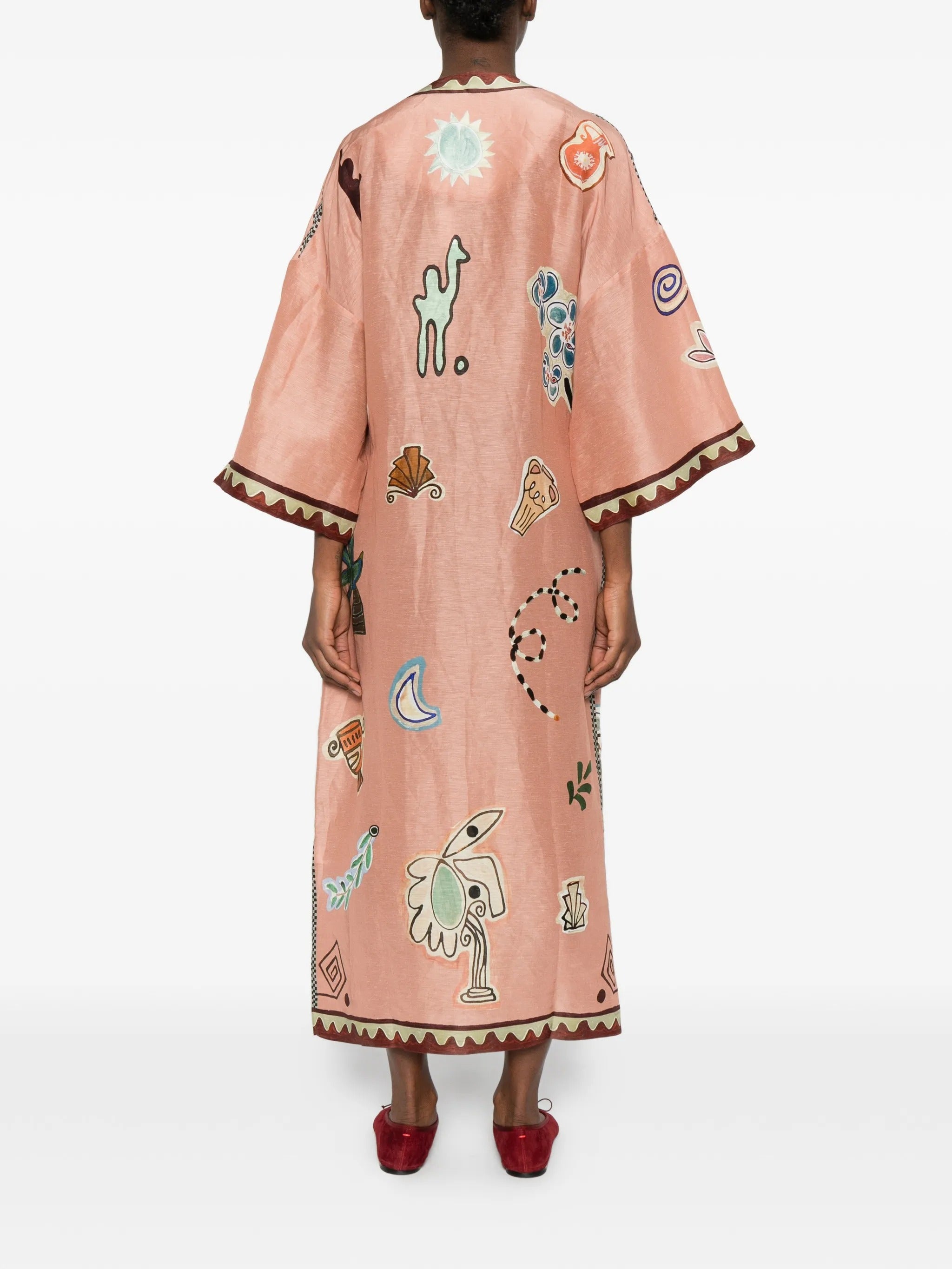 LAURENCE WRAP MIDI DRESS