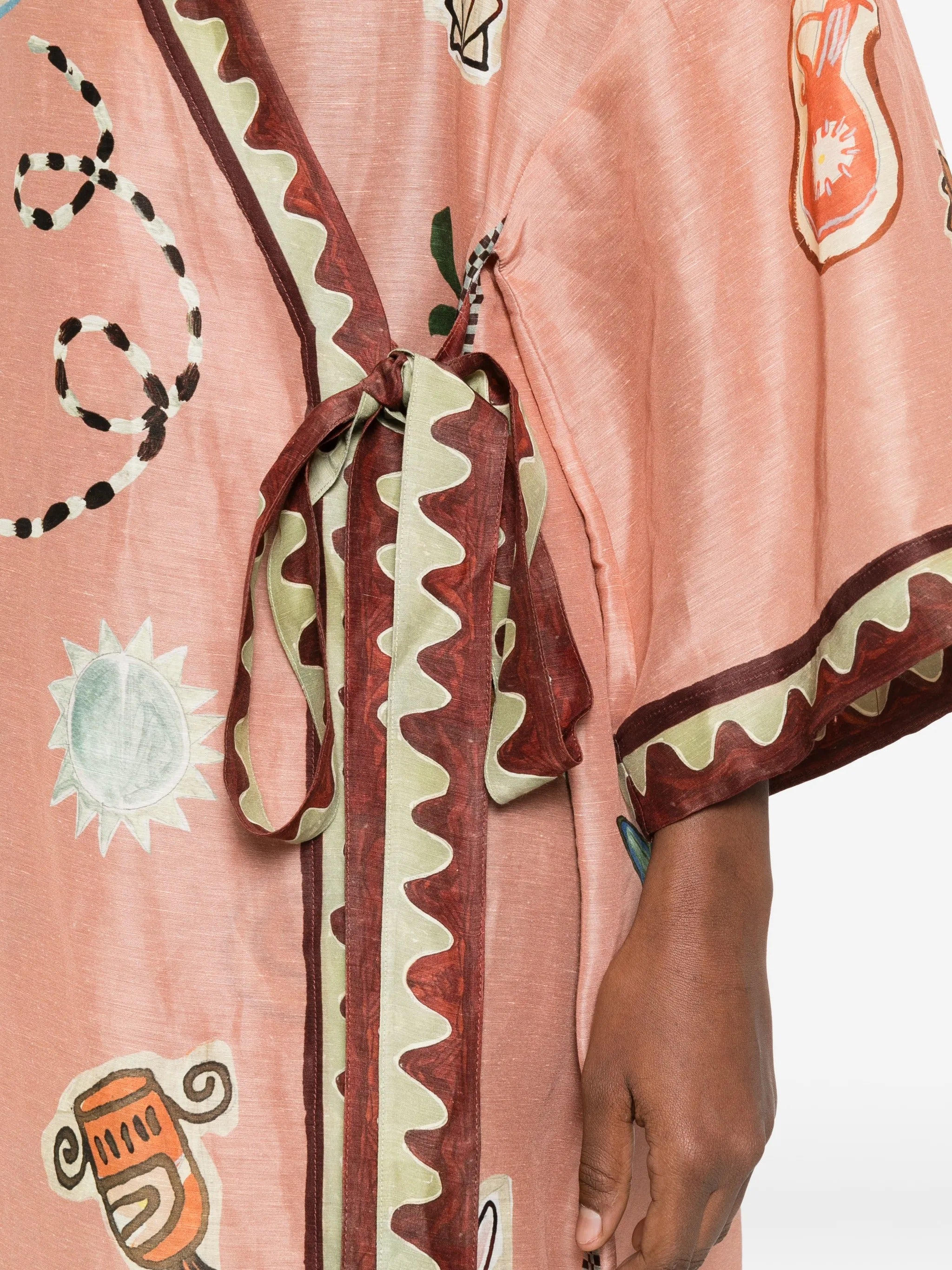 LAURENCE WRAP MIDI DRESS