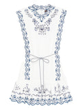 LEELA EMBROIDERED MINI DRESS