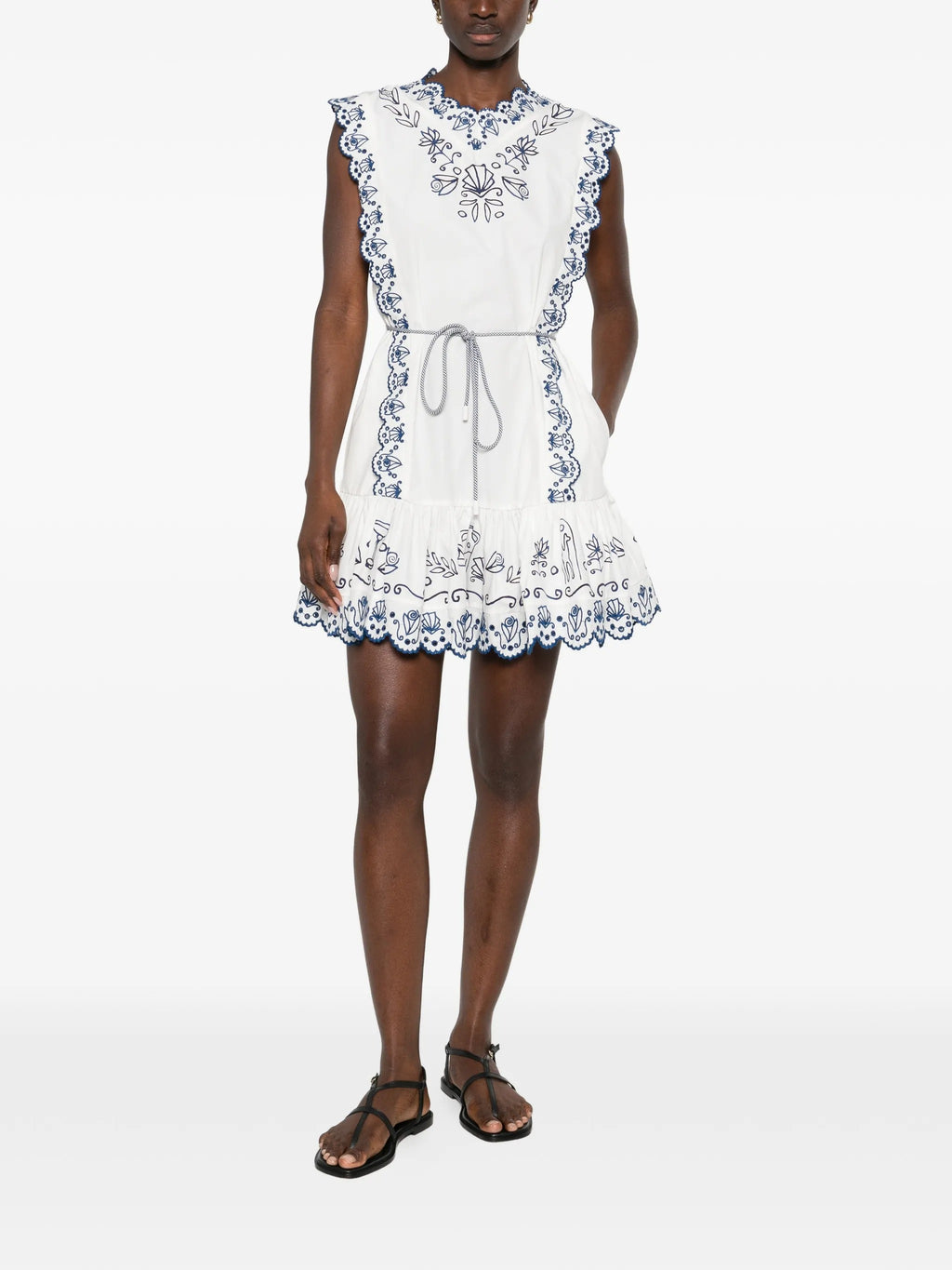 LEELA EMBROIDERED MINI DRESS