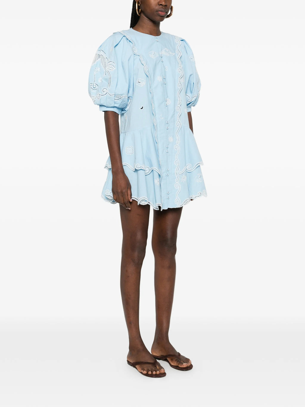 MAIZY EMBROIDERED MINI DRESS