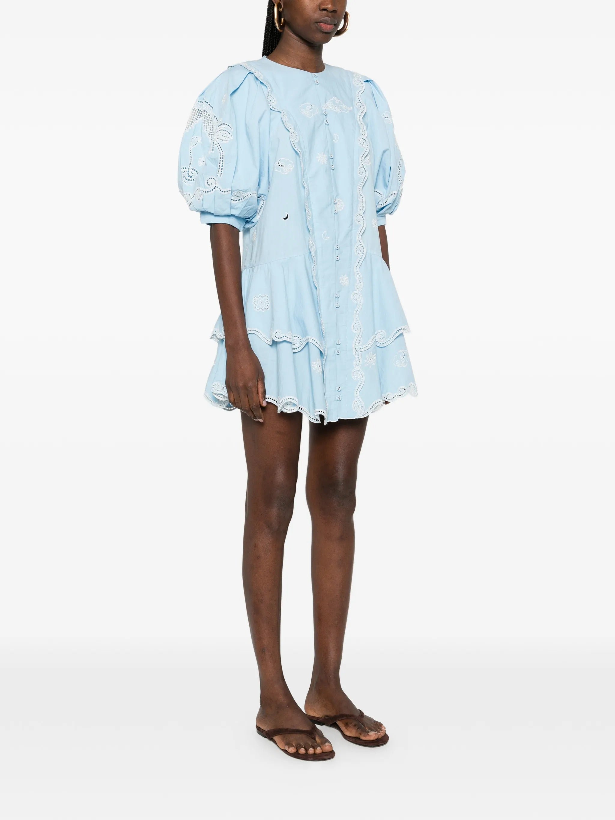 MAIZY EMBROIDERED MINI DRESS