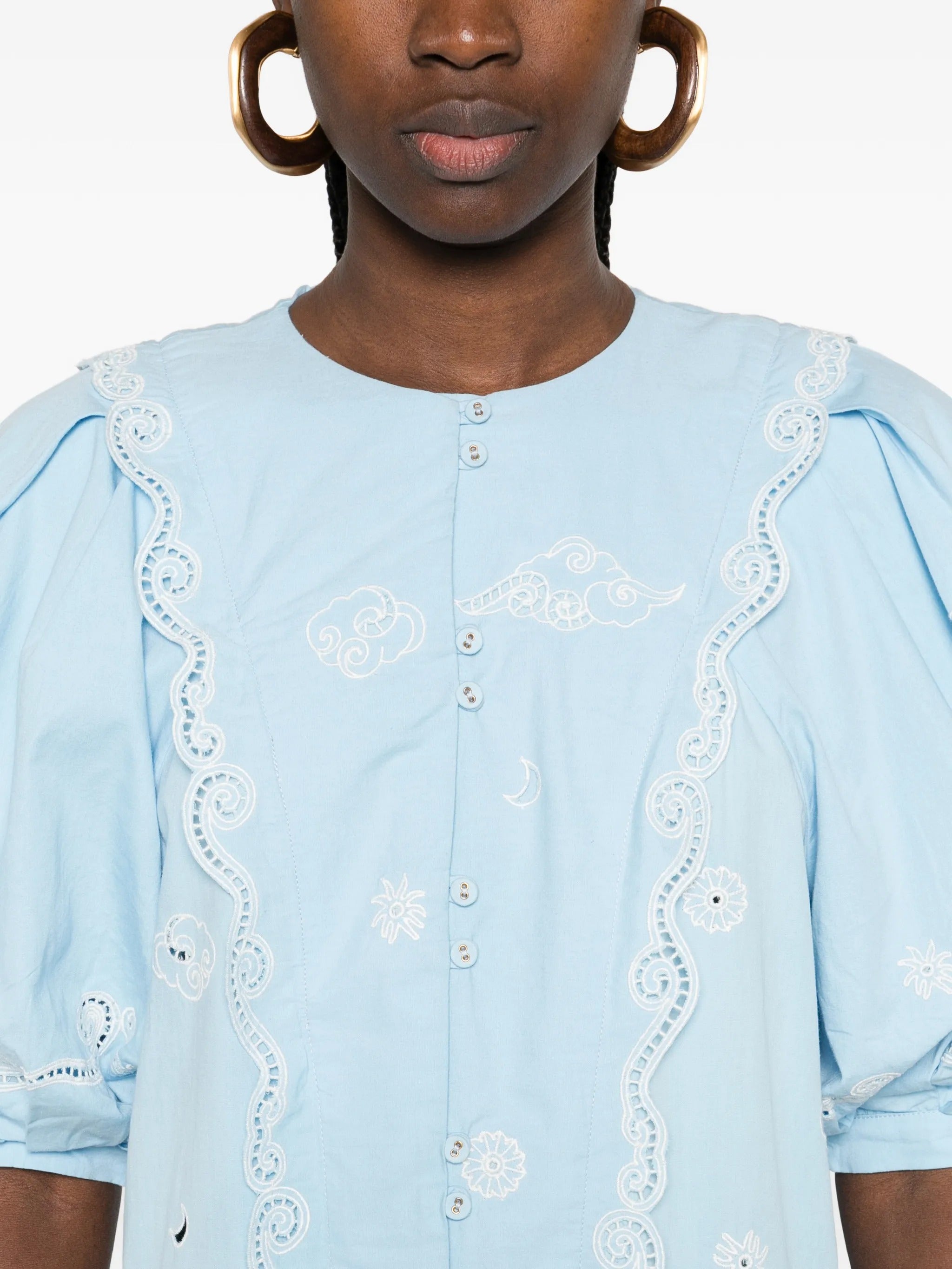 MAIZY EMBROIDERED MINI DRESS
