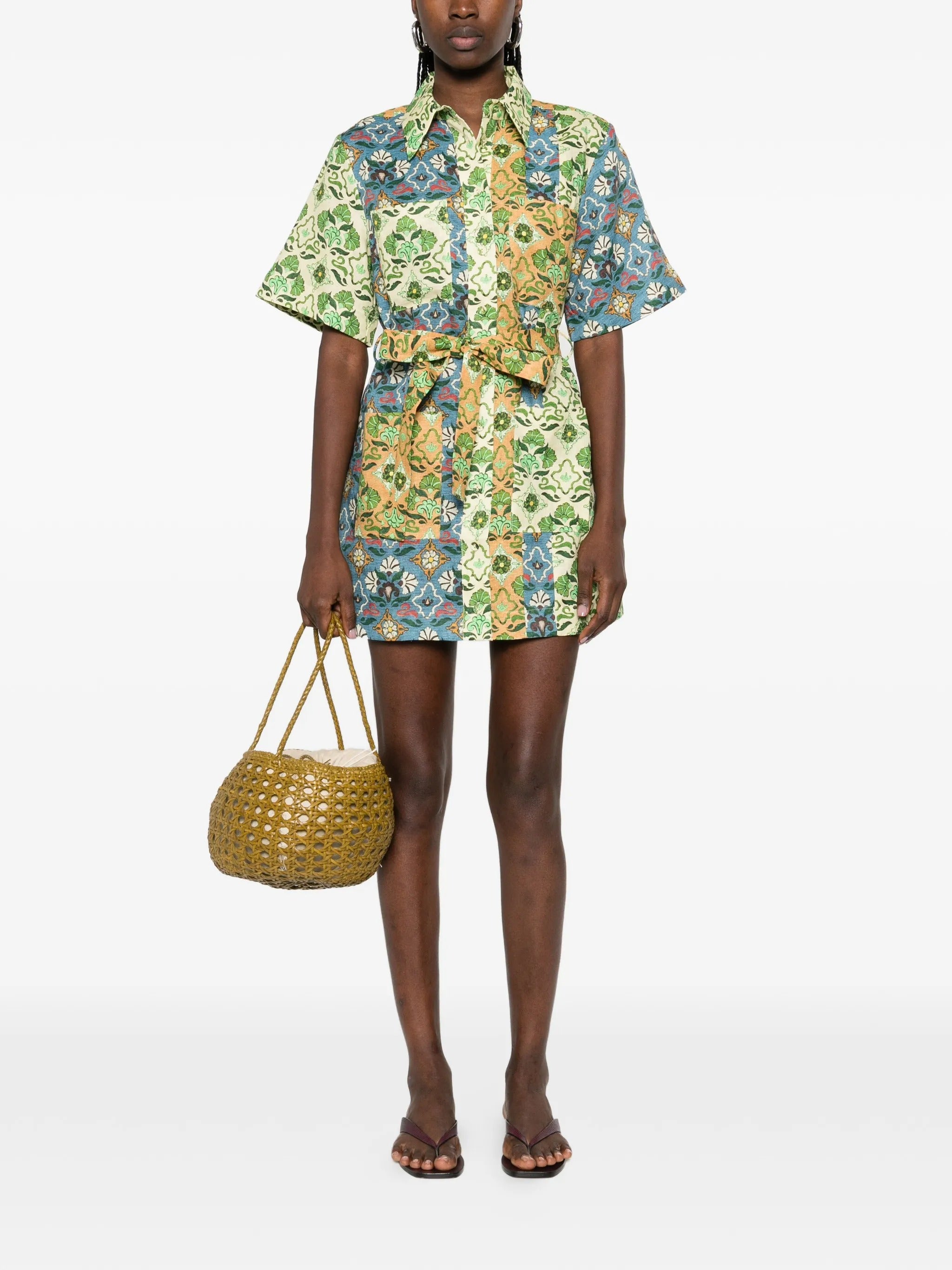 ALI SPLICED MINI DRESS