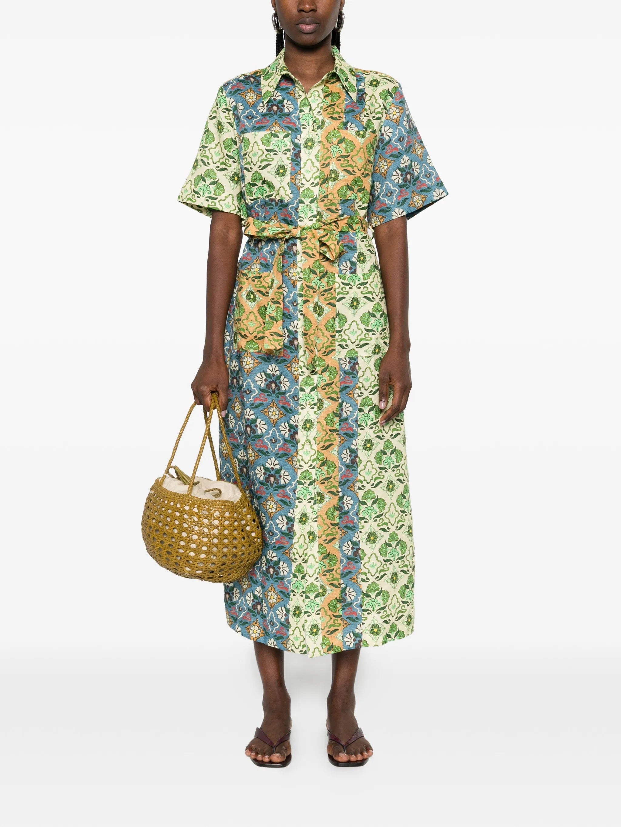 ALI SPLICED SHIRTDRESS