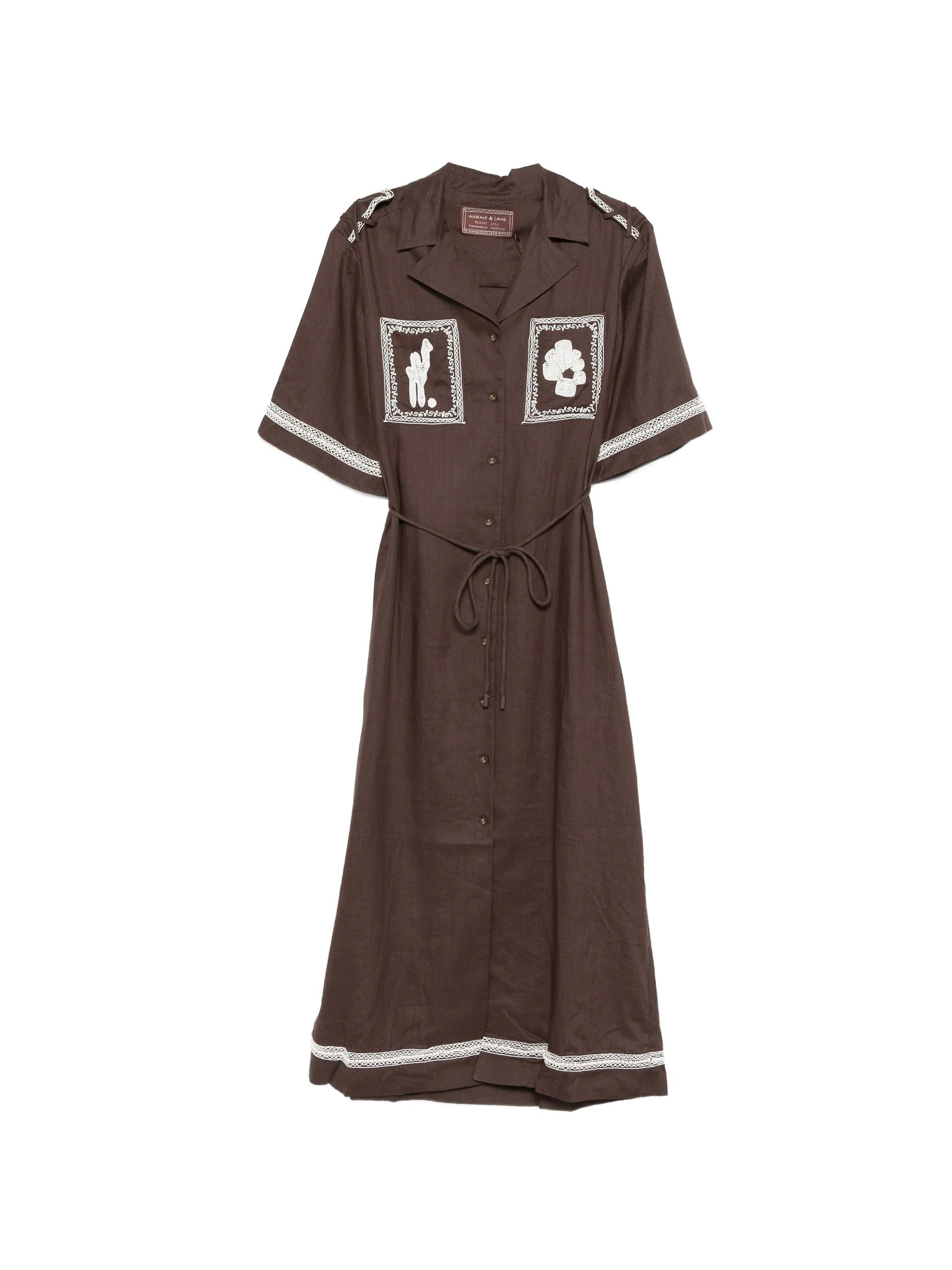 LEANDRA CORDED RELAXED SHIRTDRESS