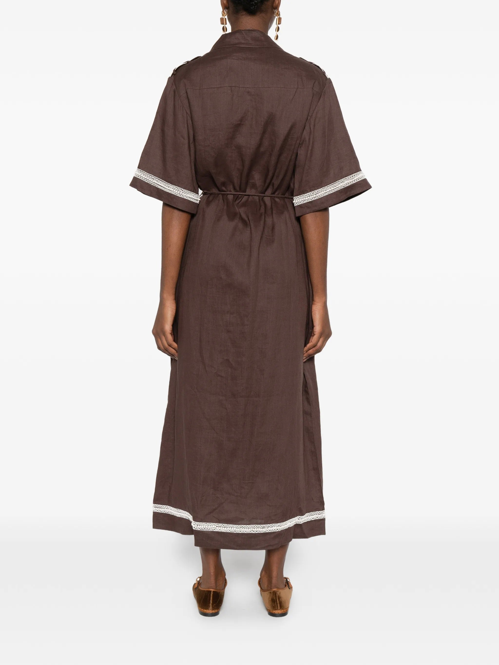 LEANDRA CORDED RELAXED SHIRTDRESS