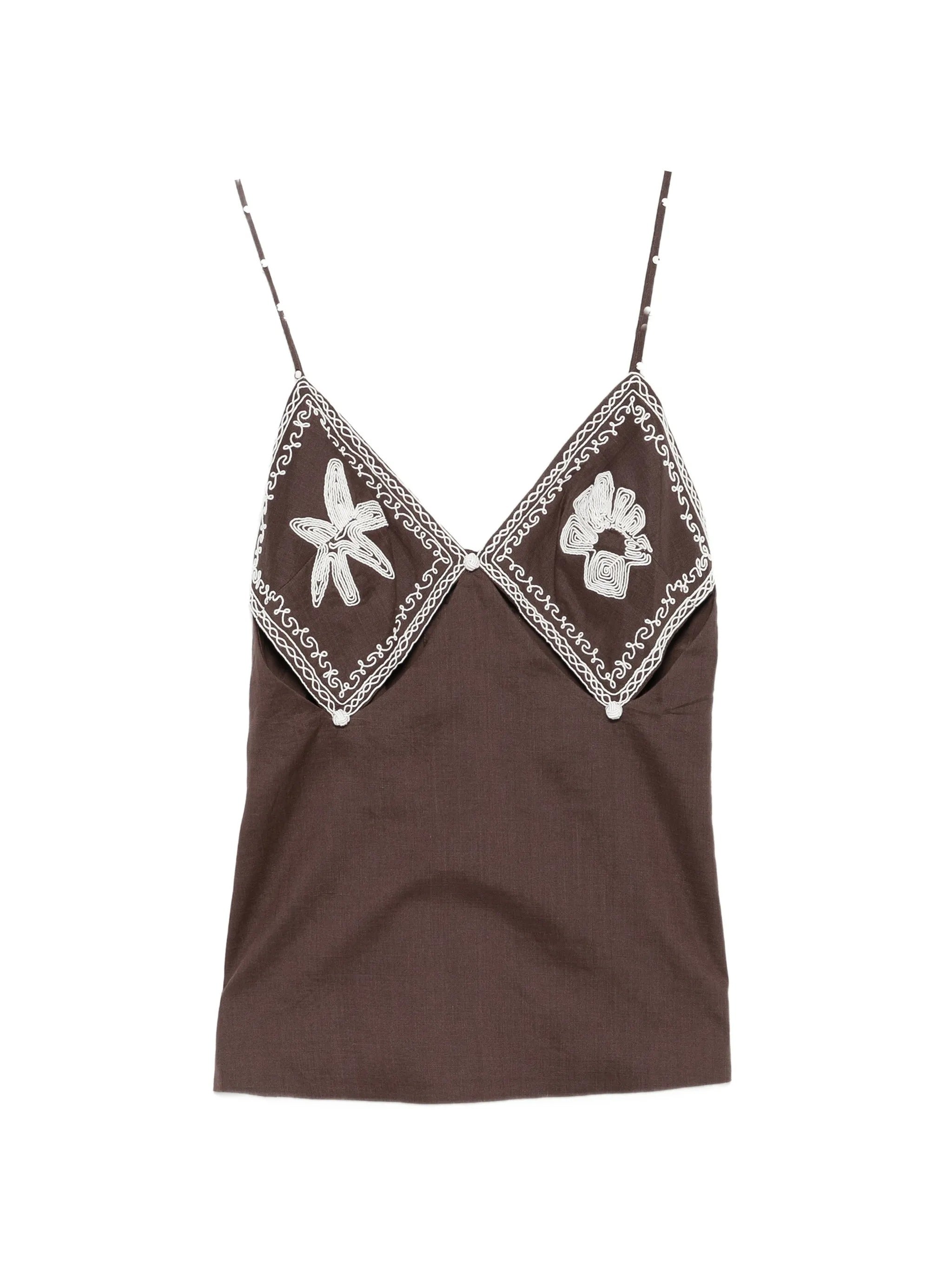 LEANDRA CORDED CAMI TOP