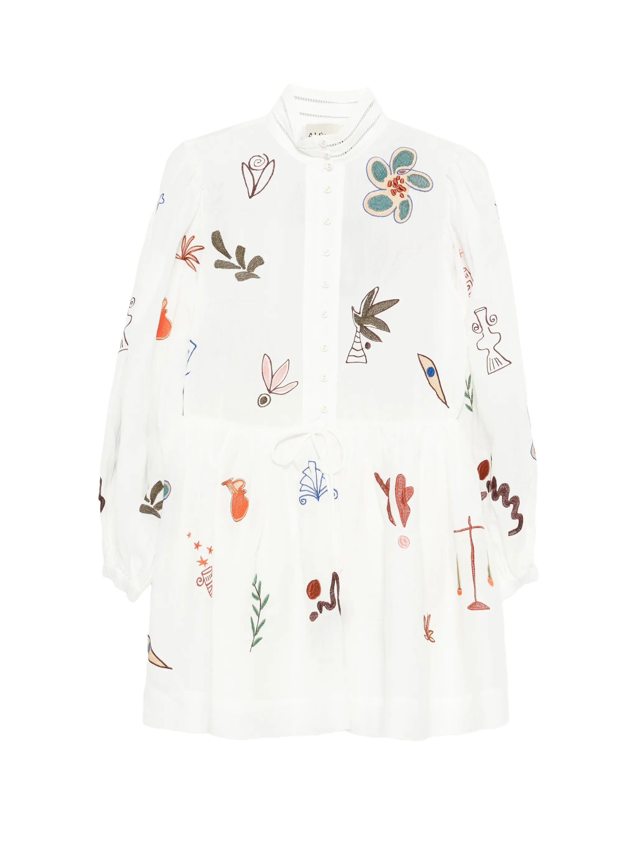 MINA EMBROIDERED MINI DRESS