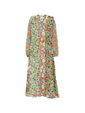 ORANGE BLOSSOM SPLICED DRESS